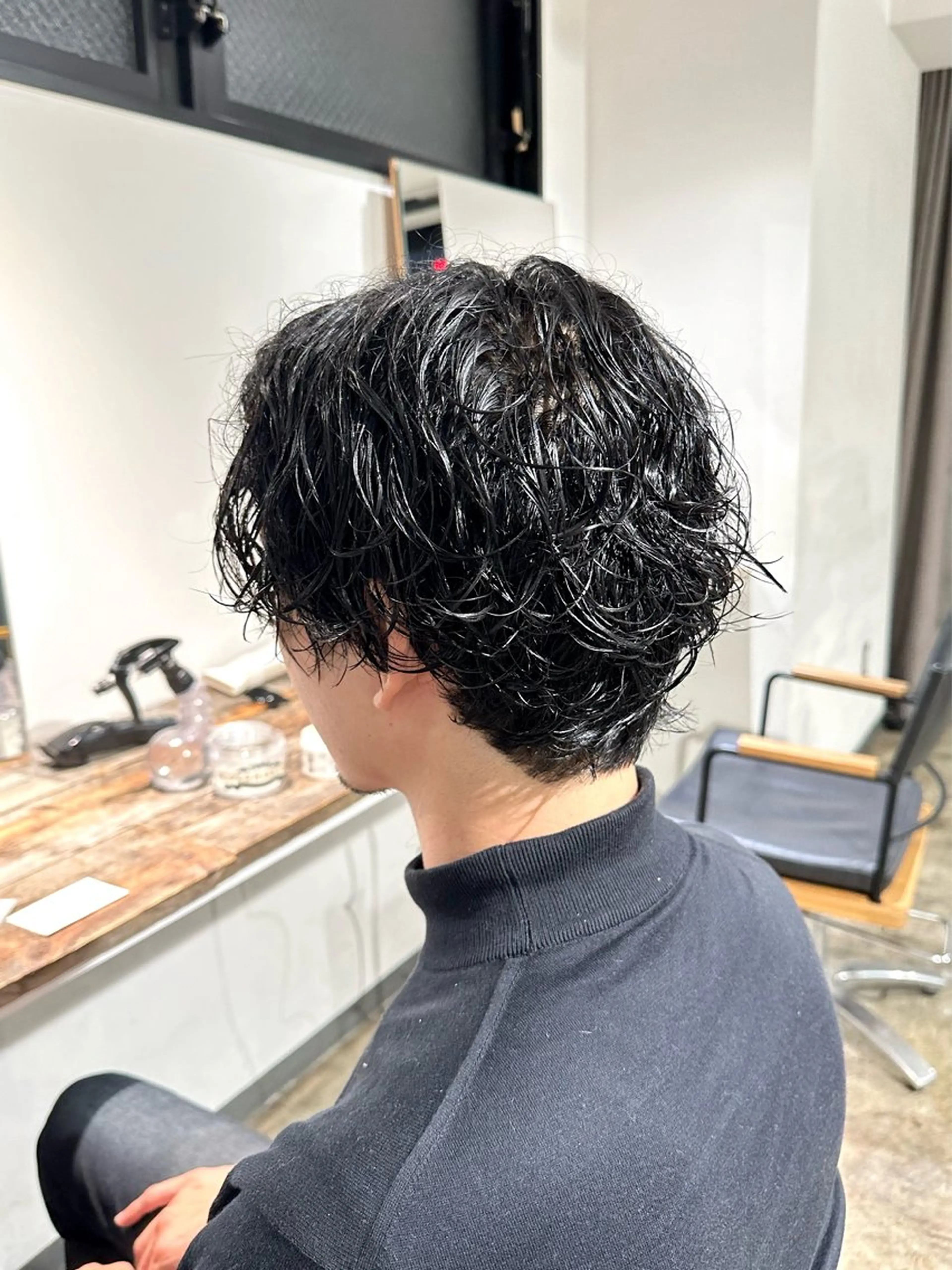 メンズ センターパート メンズパーマ カット 骨格補正施術/メンズ 専門美容師/YUYAのヘアスタイル