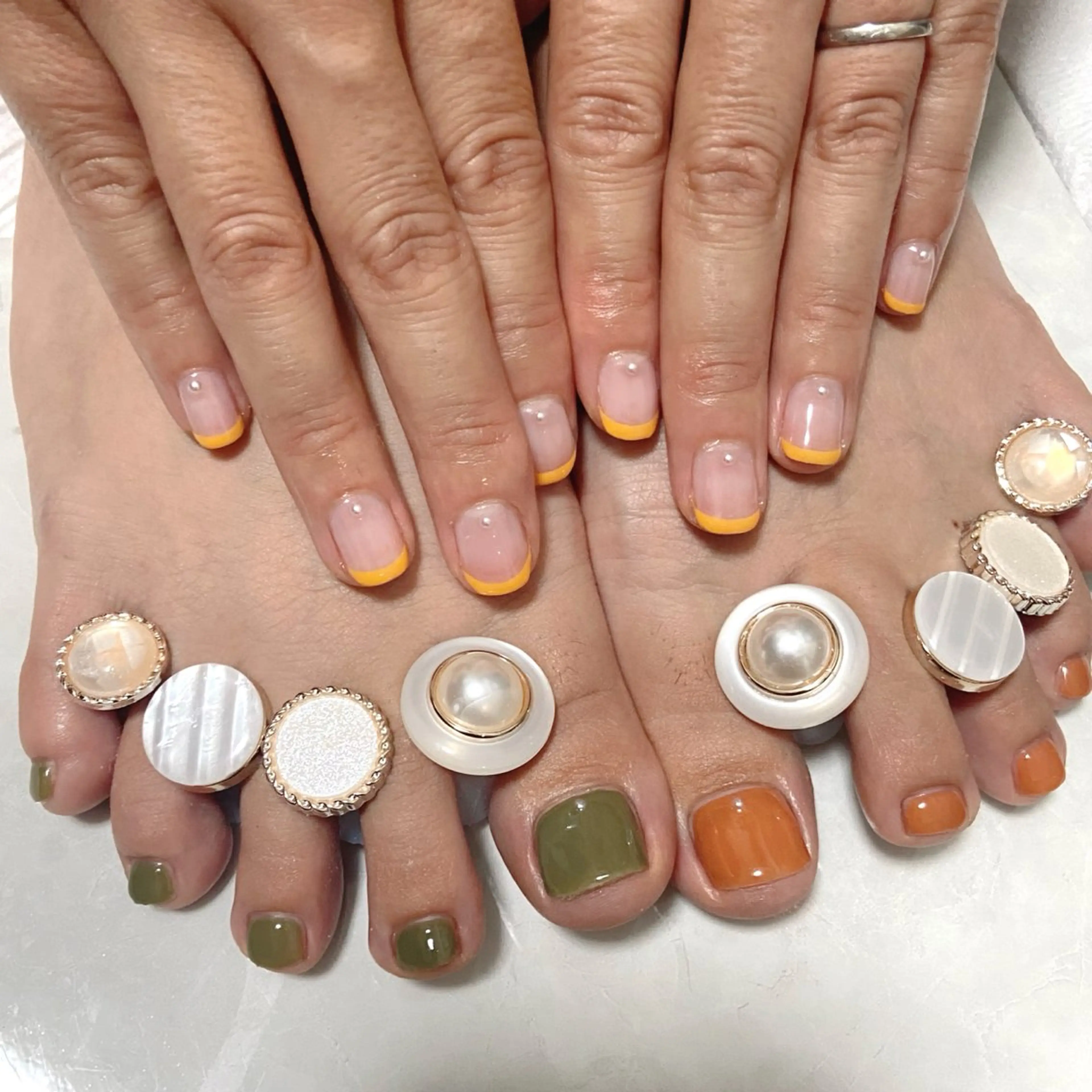 ネイル クリアネイル フレンチネイル スカルプネイル nail salon MARuのネイルデザイン