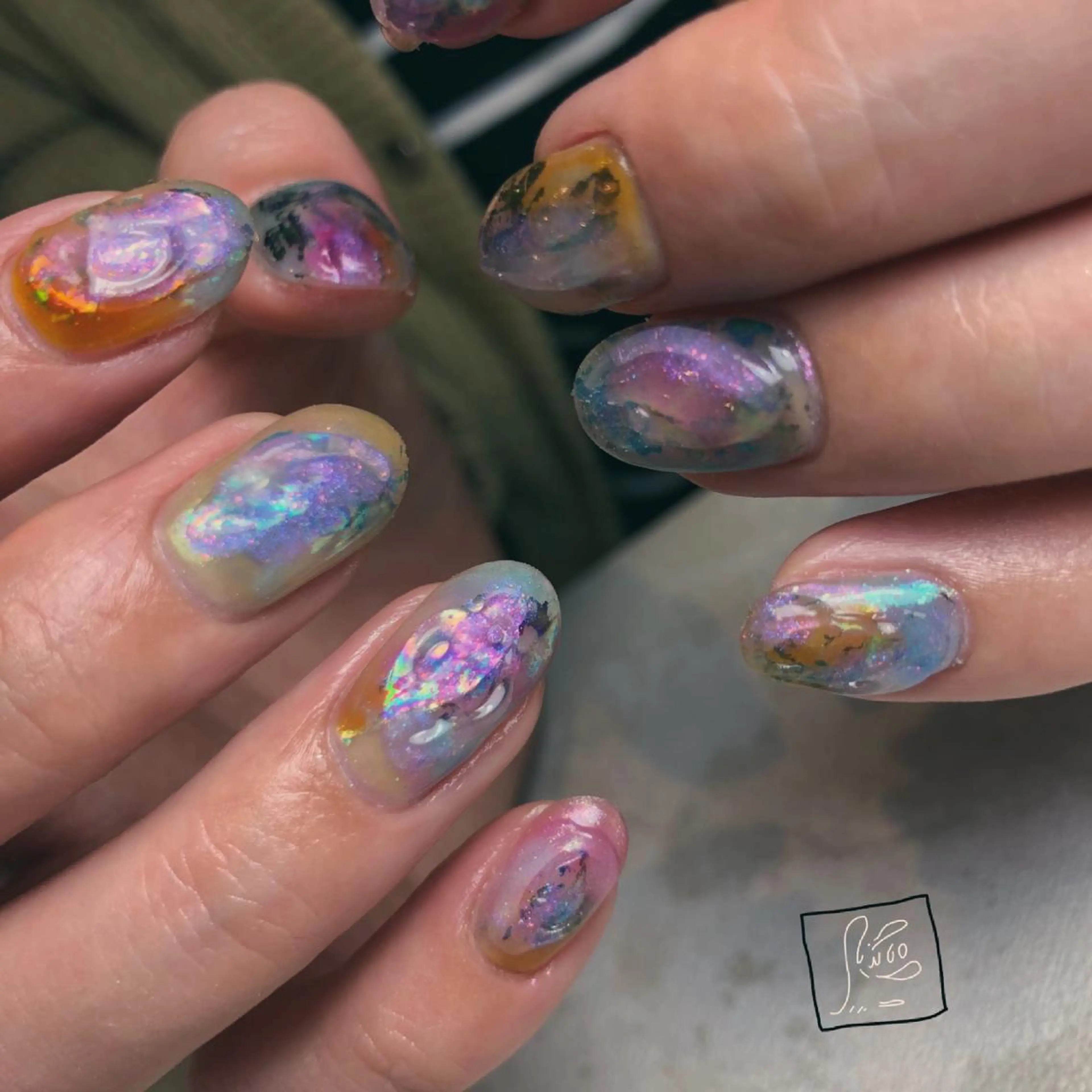 ネイル アートネイル クリアネイル ワンカラーネイル シンプルネイル ハンドネイル hamaguchi licoのネイルデザイン