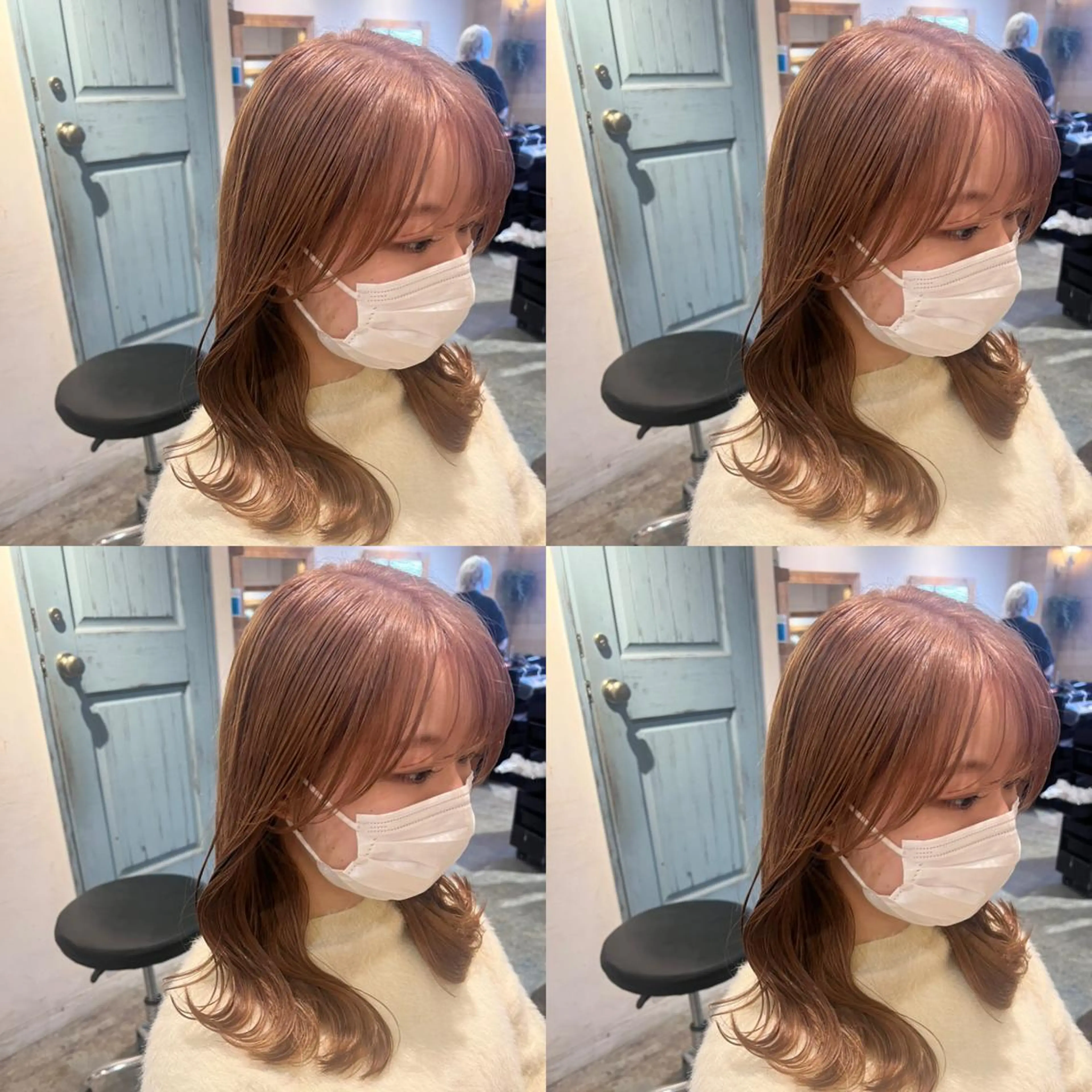 ミディアム カラー カット ヘアカラー トリートメント レイヤー×髪質改善 マネージャー安藤光司のヘアスタイル