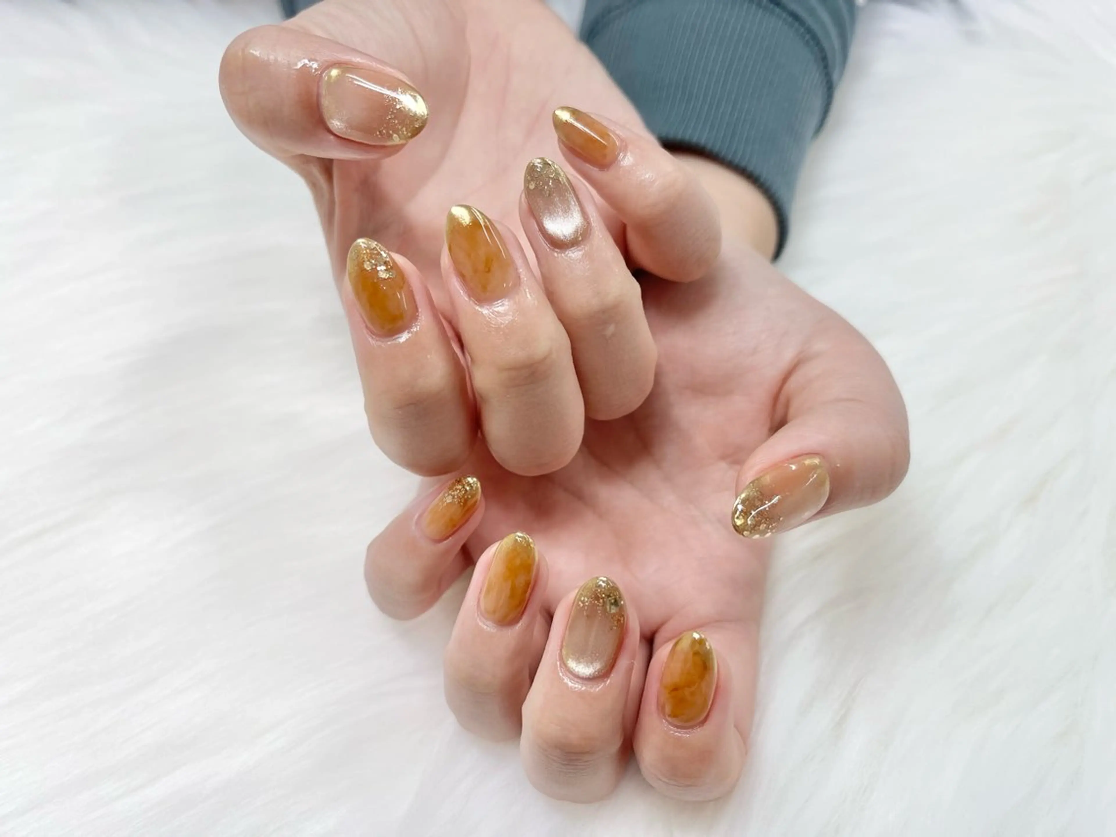 🫧持ち込みニュアンスアート🫧オフ有🫧150分　色変更有りの写真