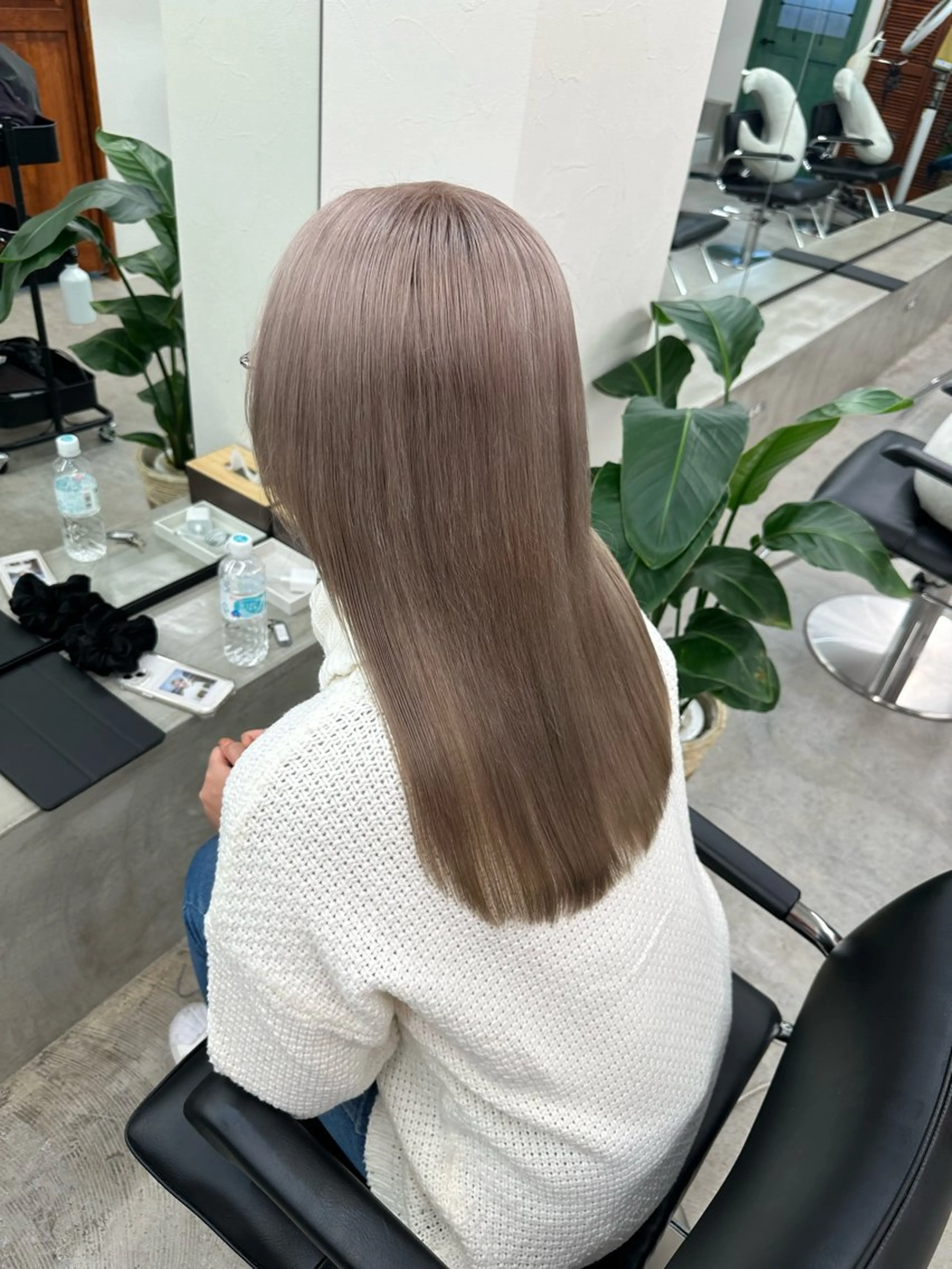 ロング カラー ベージュカラー ブリーチ ケアブリーチ ピンクカラー ピンクベージュ カット ヘアカラー トリートメント 髪質改善/レイヤー/ 艶髪🎀ayaneのヘアスタイル