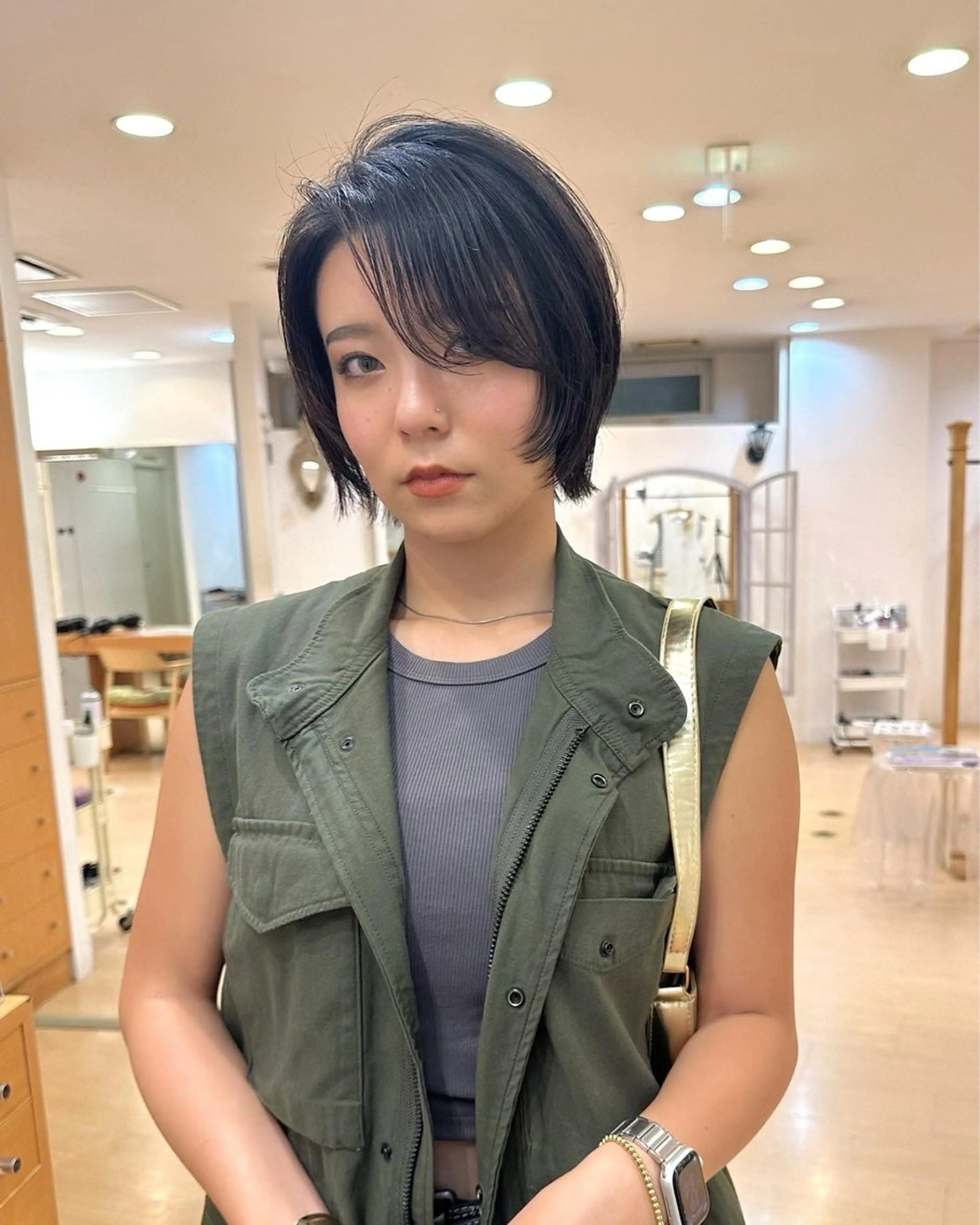 ショート カラー カット ヘアカラー トリートメント Gardenhair 小笠原篤矢ショートのヘアスタイル