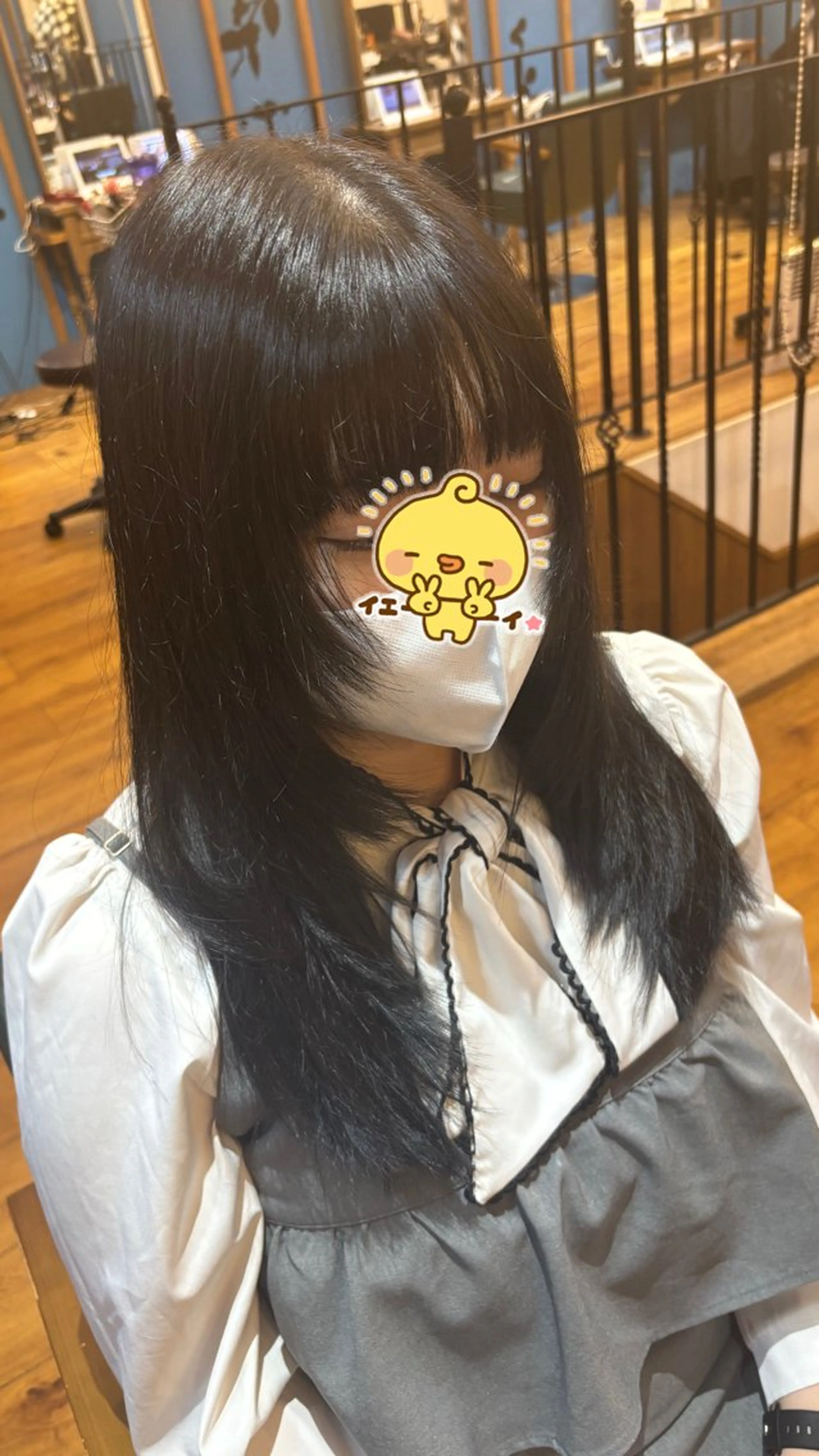 ロング カラー 姫カット レイヤーカット カット ヘアカラー トリートメント たなかゆづき Agu千葉店のヘアスタイル