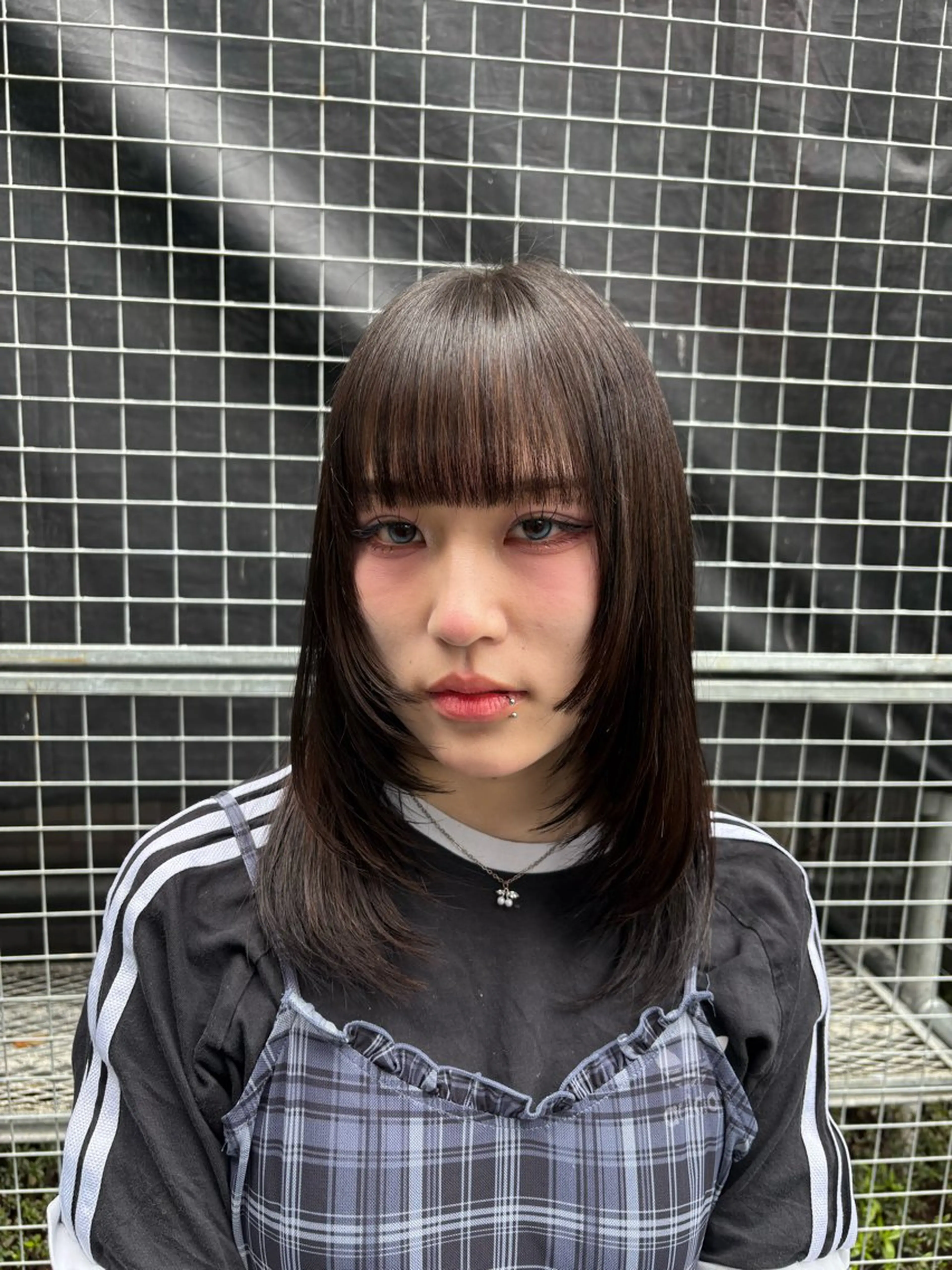 セミロング カラー レイヤーカット E難波店 代表 Koheiのヘアスタイル