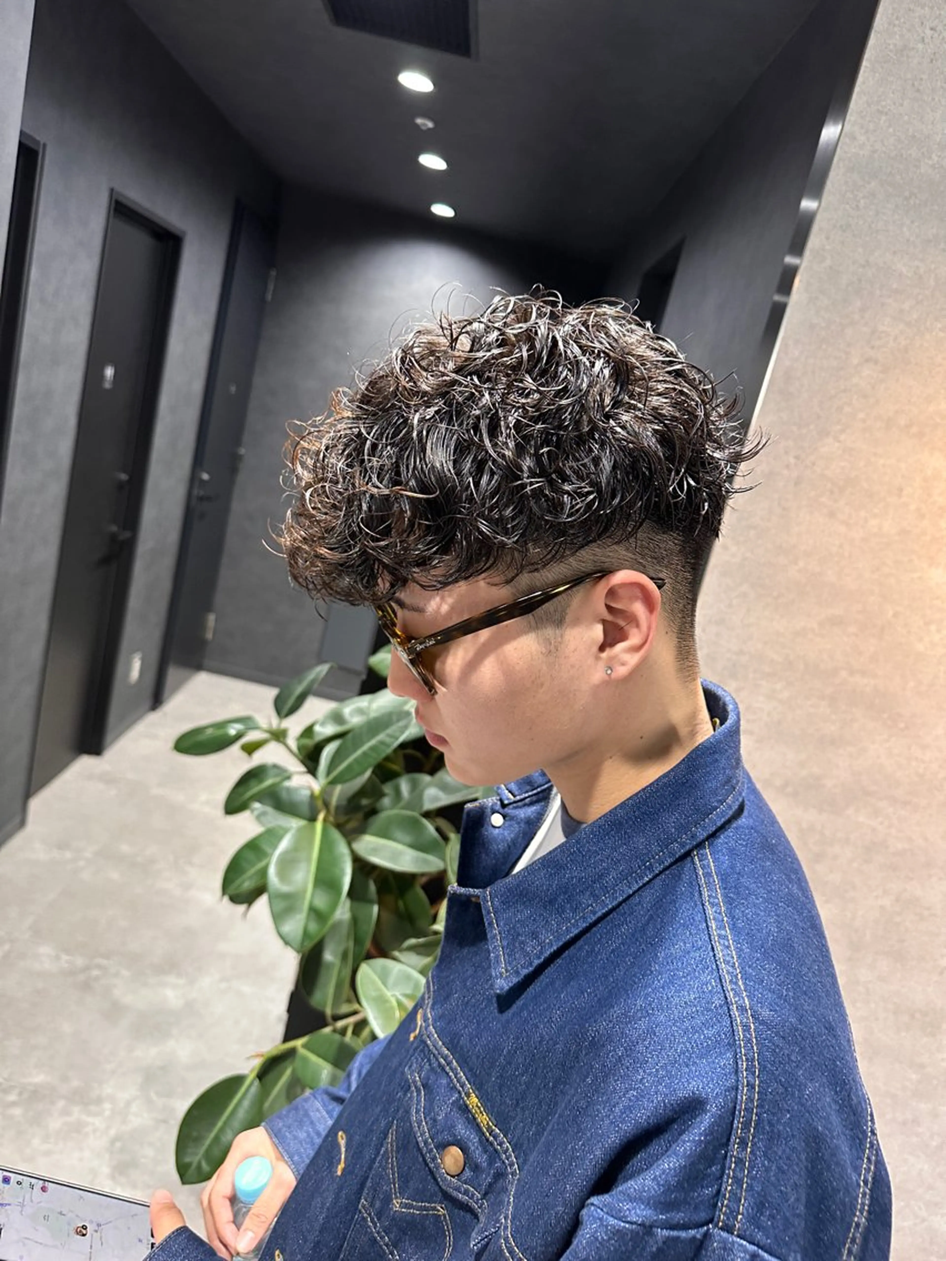 ショート パーマ メンズ 渋谷駅から徒歩1分 BLUCKメンズヘアのヘアスタイル