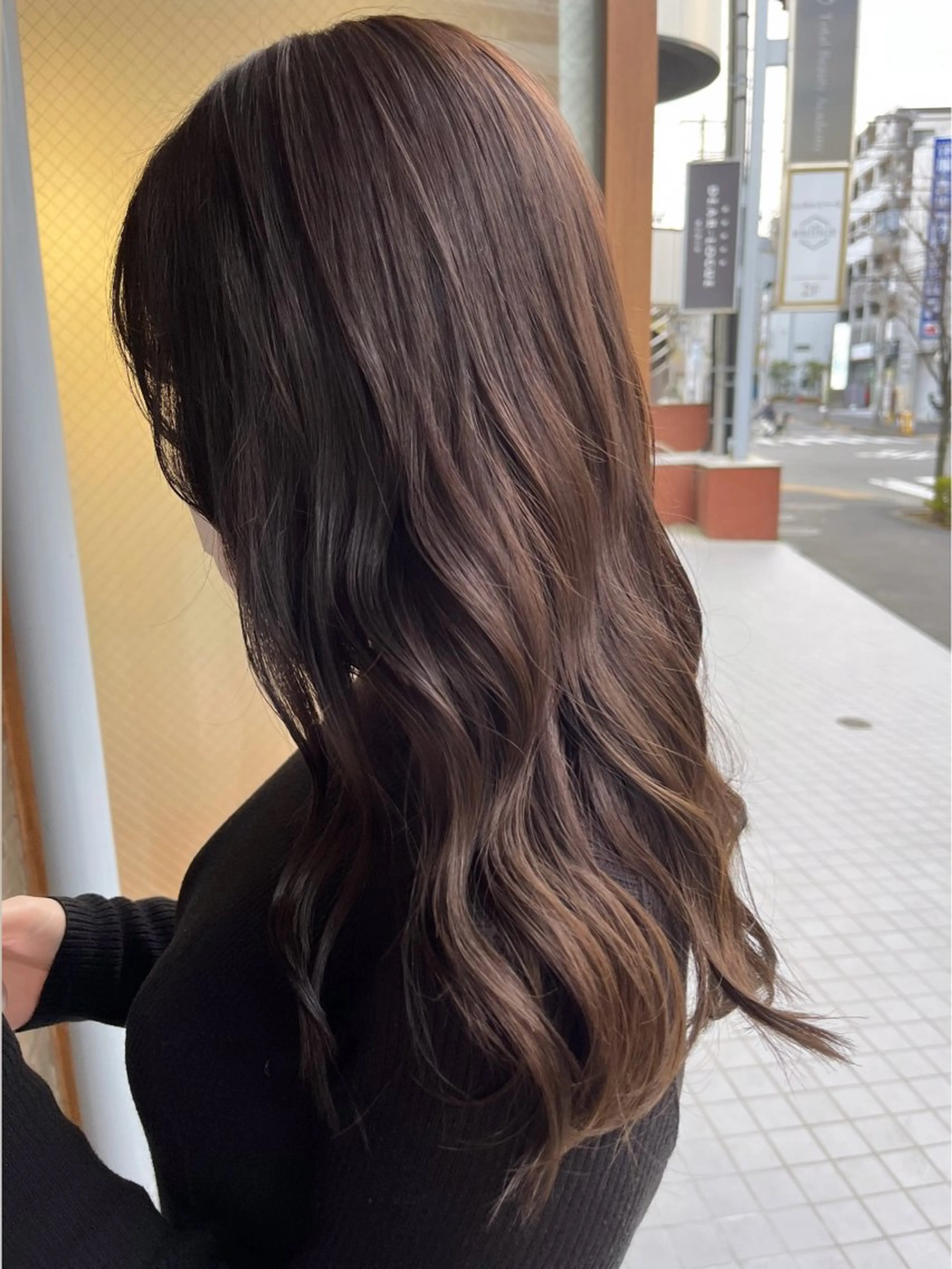 ロング カラー ヘアアレンジ カット ヘアカラー トリートメント ヘッドスパ 久保田 あやねのヘアスタイル
