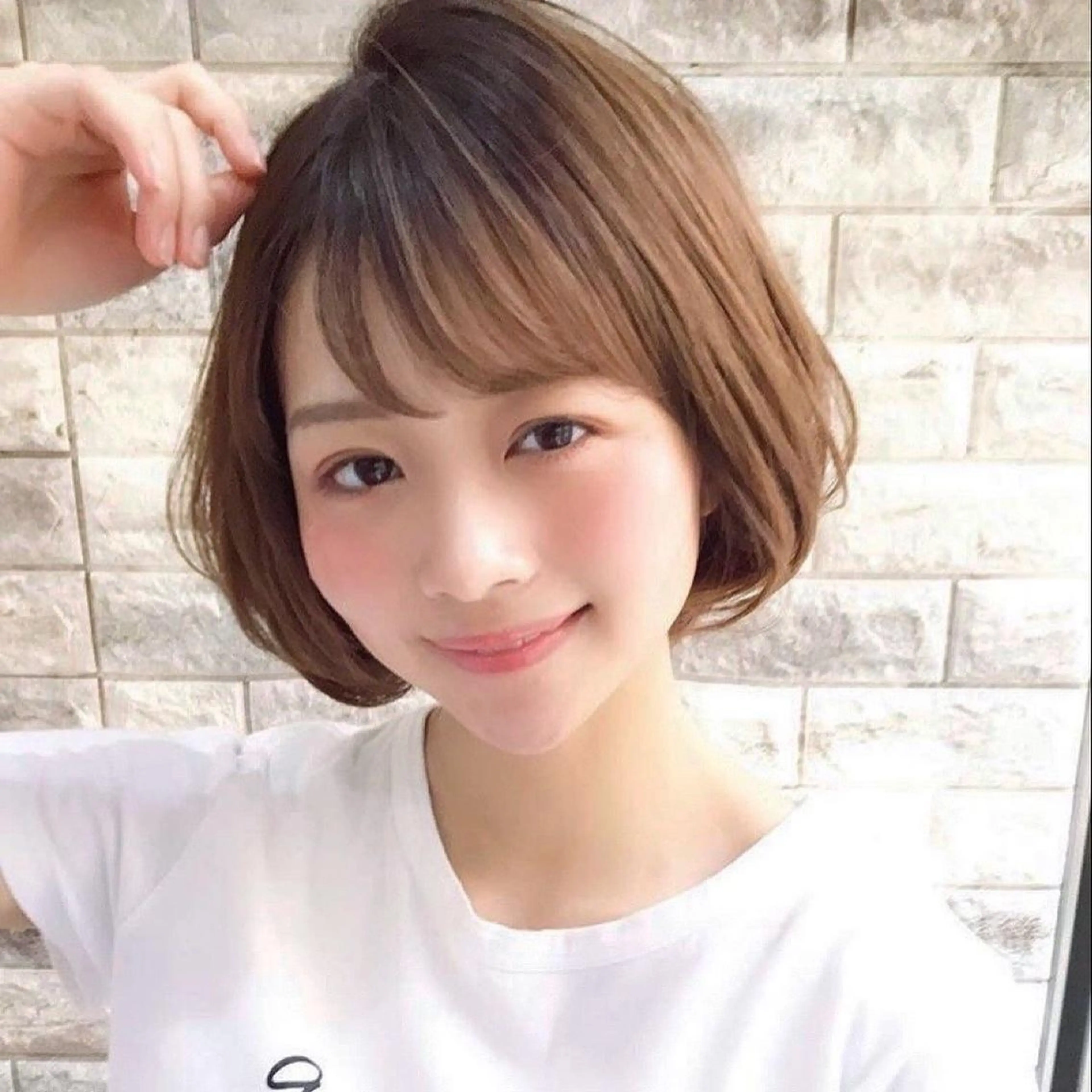 ショート カット ヘアカラー 縮毛矯正 トリートメント ほさか しんごのヘアスタイル