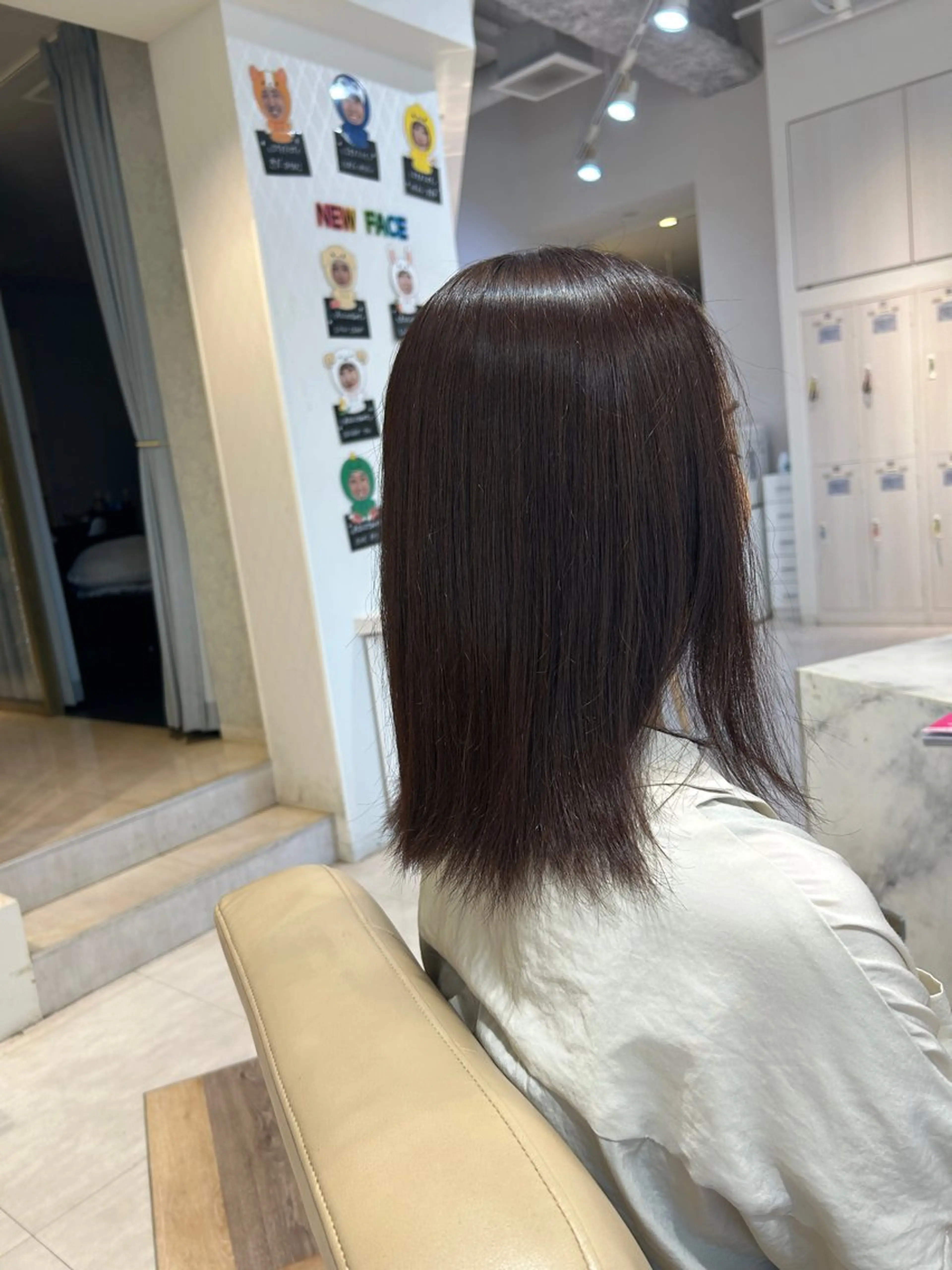 ミディアム カラー 透明感カラー ヘアカラー ヘアーメイクウィル野田阪神店所属・Yuu/髪質改善 デザインカラーのヘアスタイル