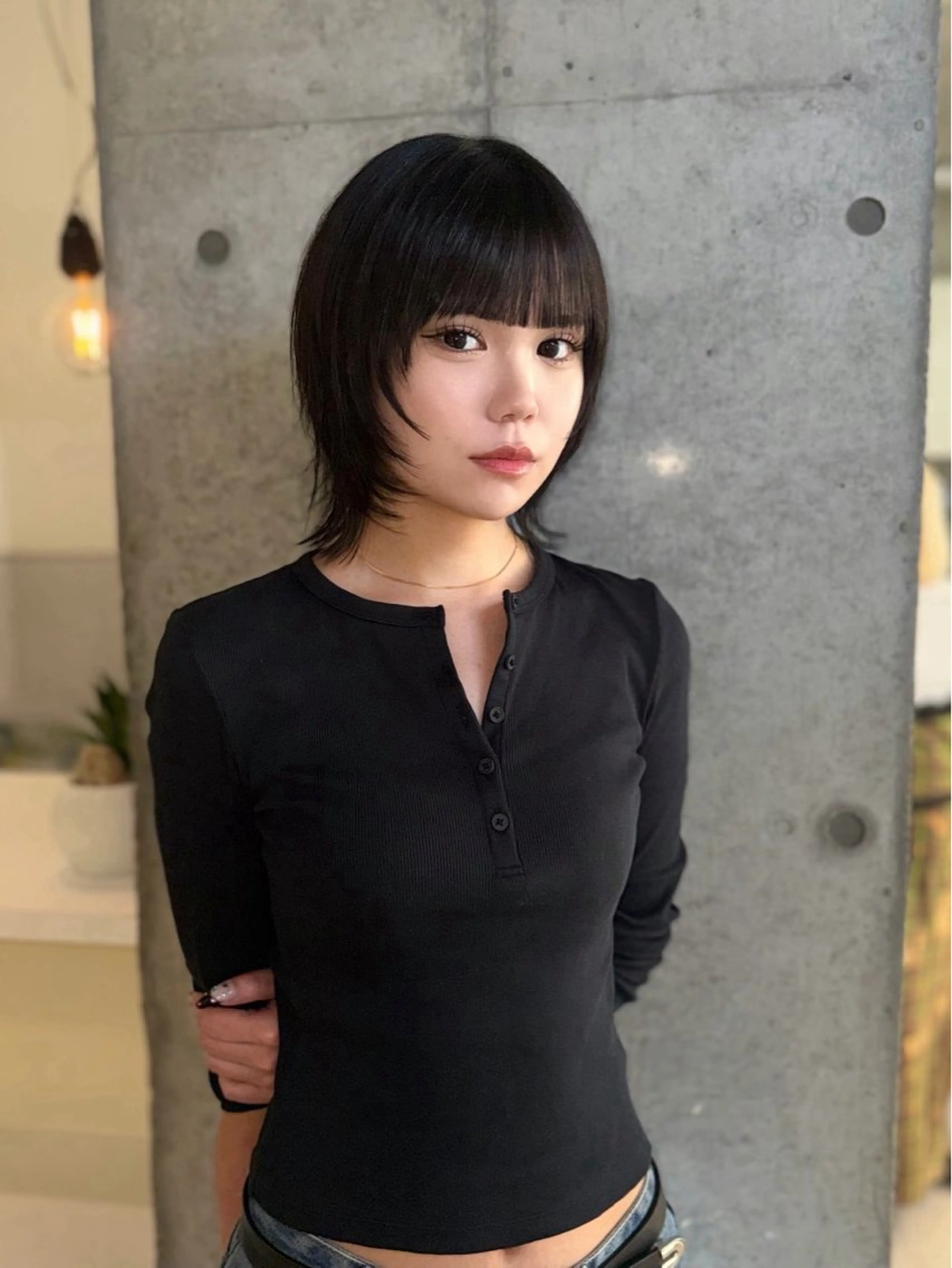 ショート レイヤーカット カット トリートメント karina🌿レイ ヤーカット/髪質改善のヘアスタイル