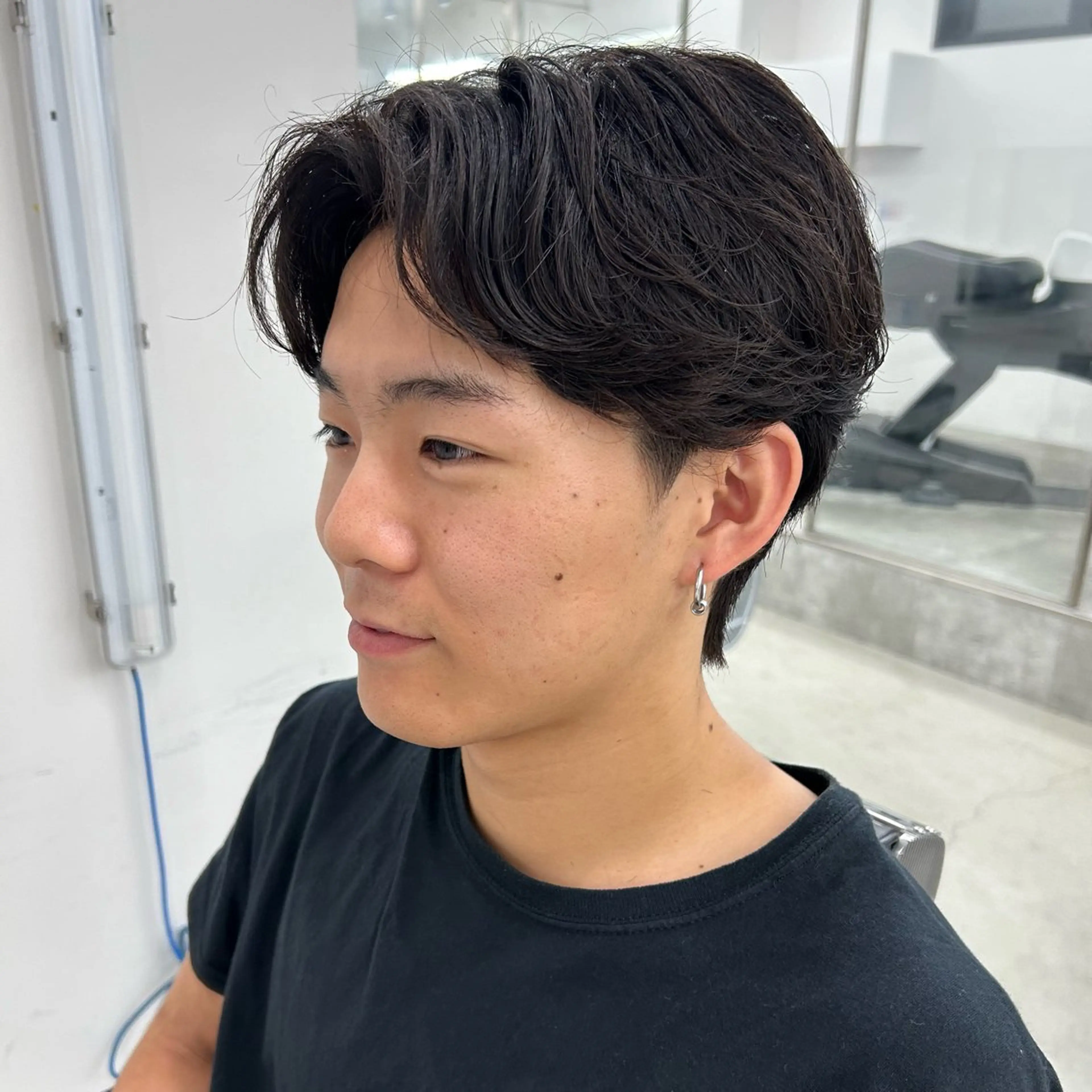 パーマ メンズ カット パーマ 安達 脩人のヘアスタイル