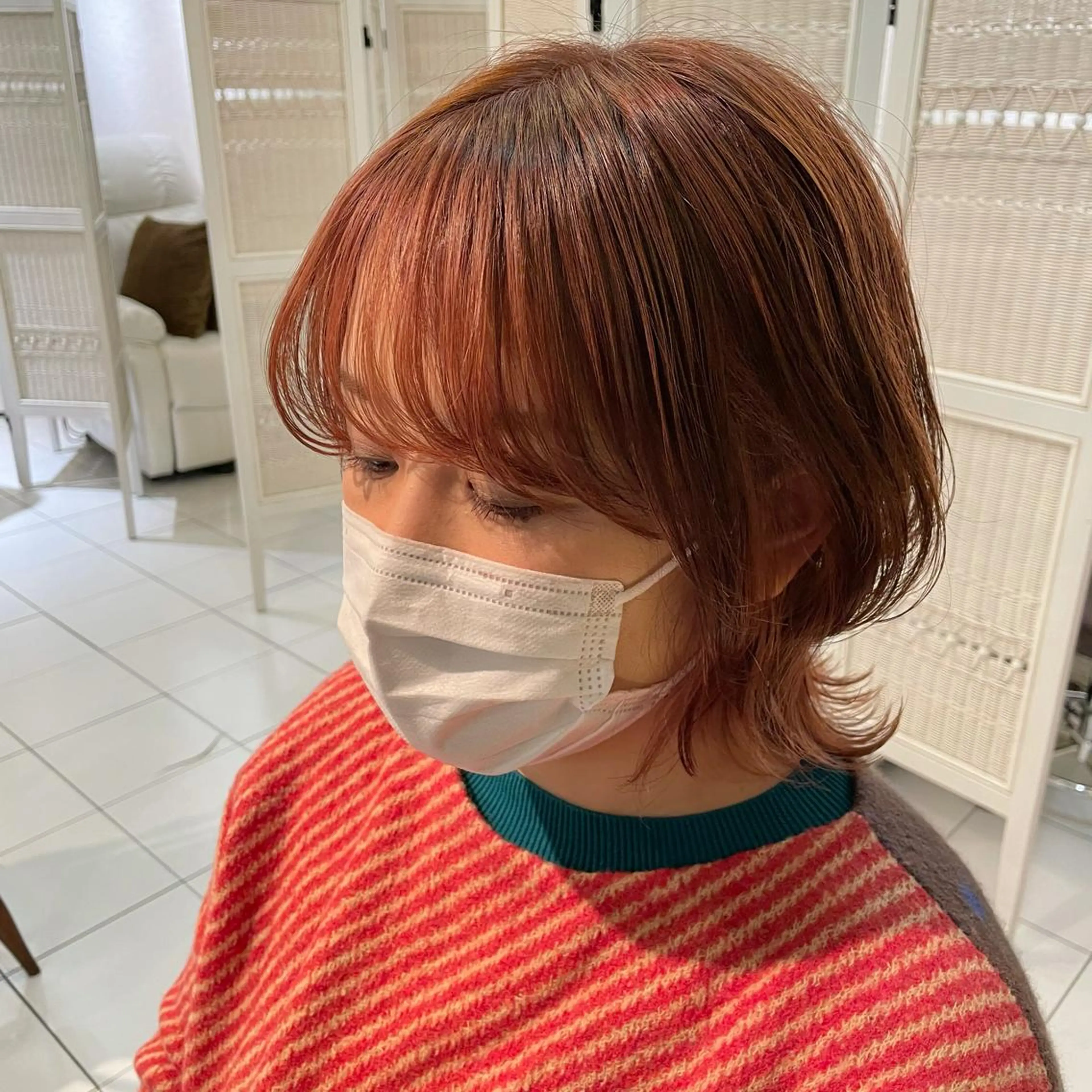 ショート カラー ウルフカット 透明感カラー/ 寺田千雅子のヘアスタイル