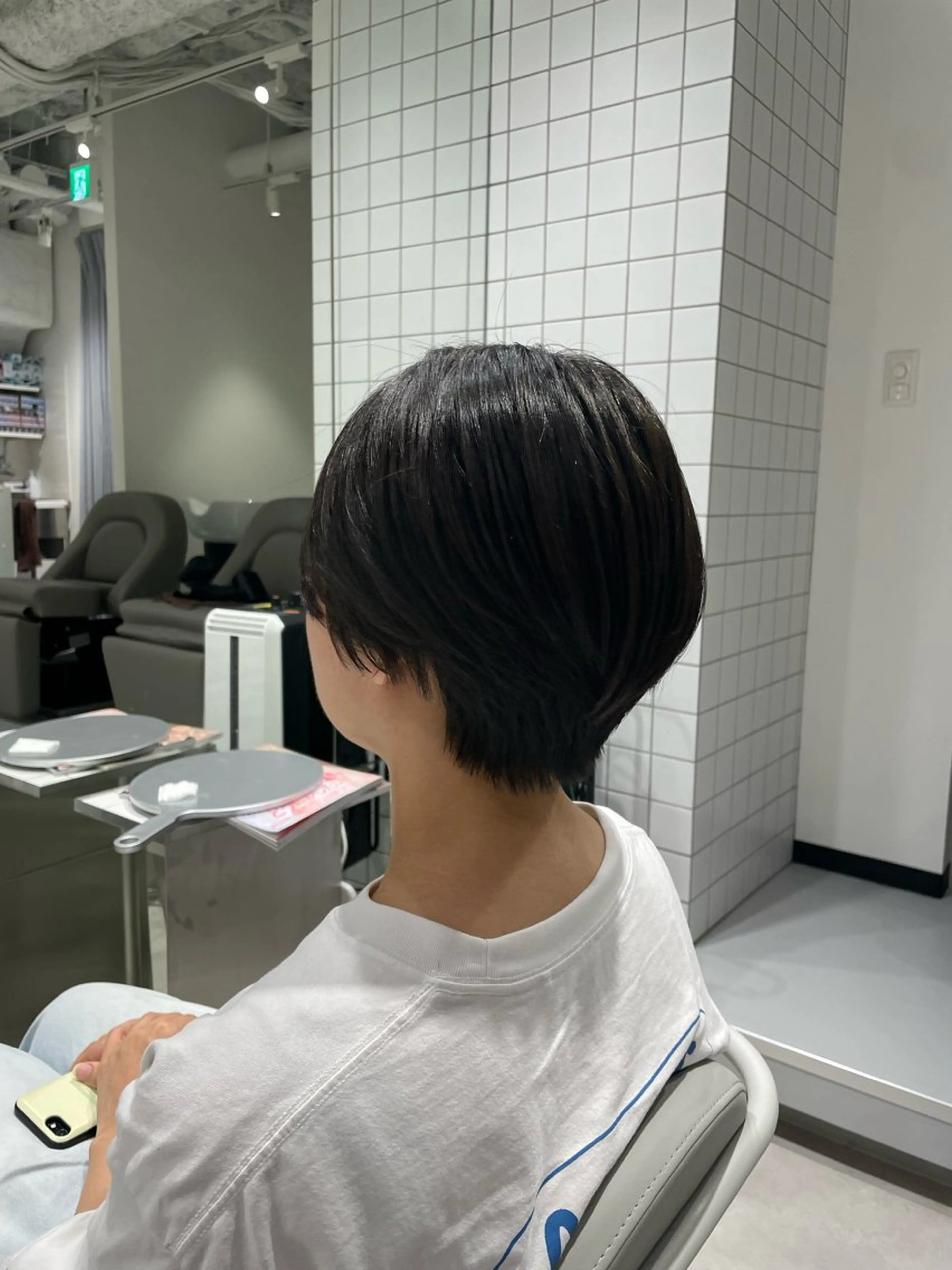 ショート ハンサムショート ショートヘア 石川 優奈のヘアスタイル