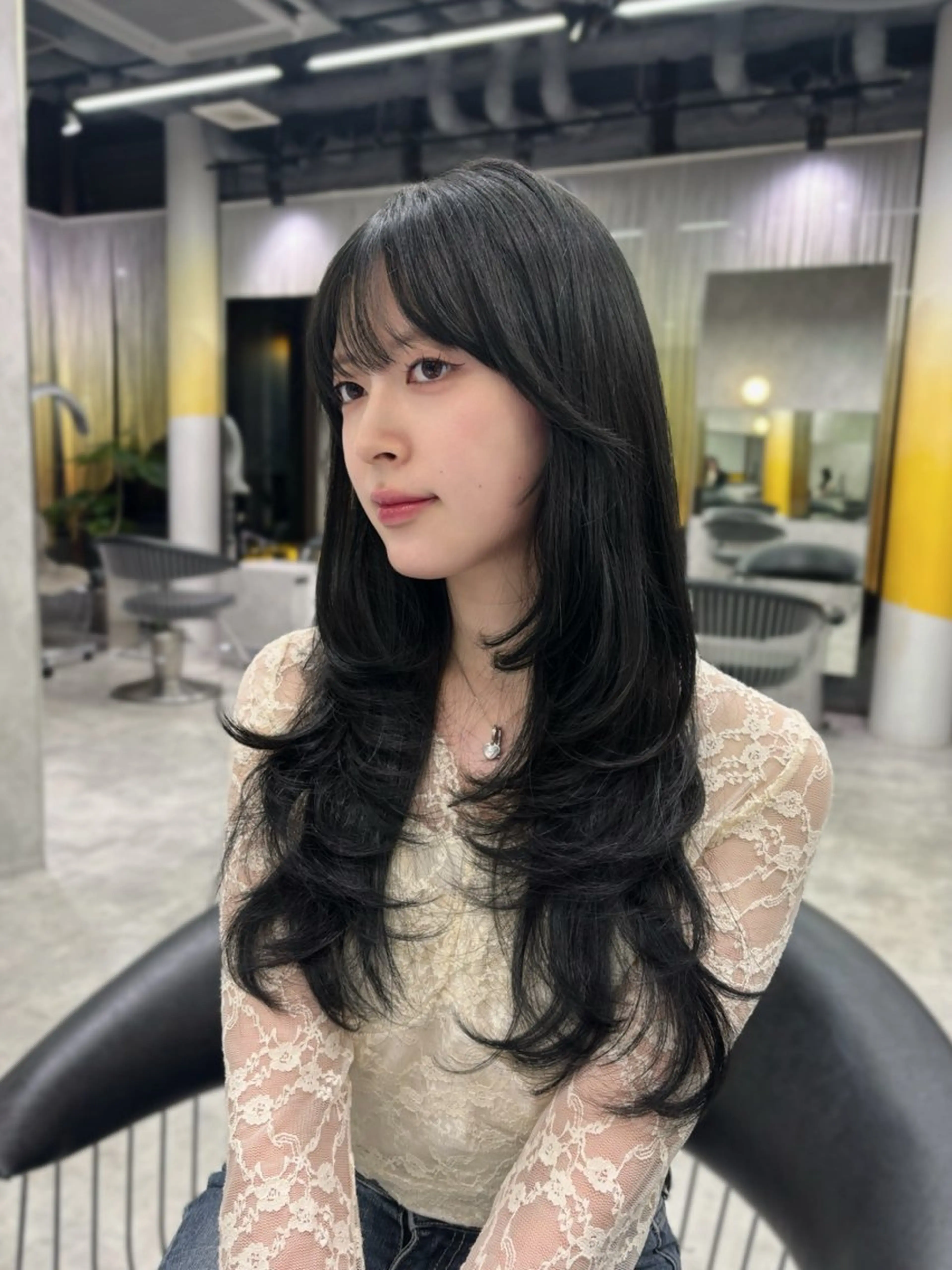 ロング 韓国hair🤍/ レイヤー/彩加のヘアスタイル