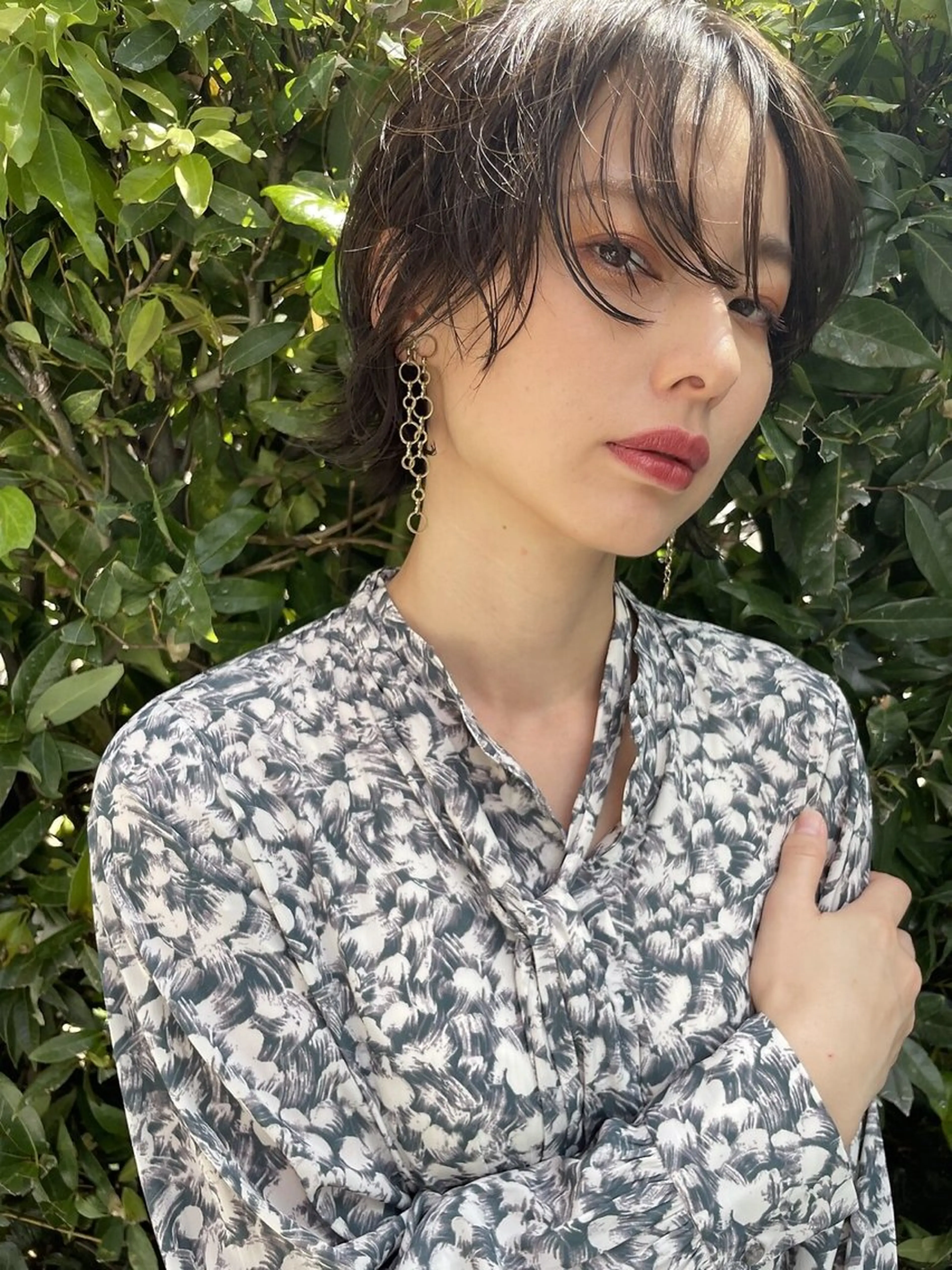 ショート カット ヘアカラー トリートメント hoNua. 栄/透明感カラーのヘアスタイル