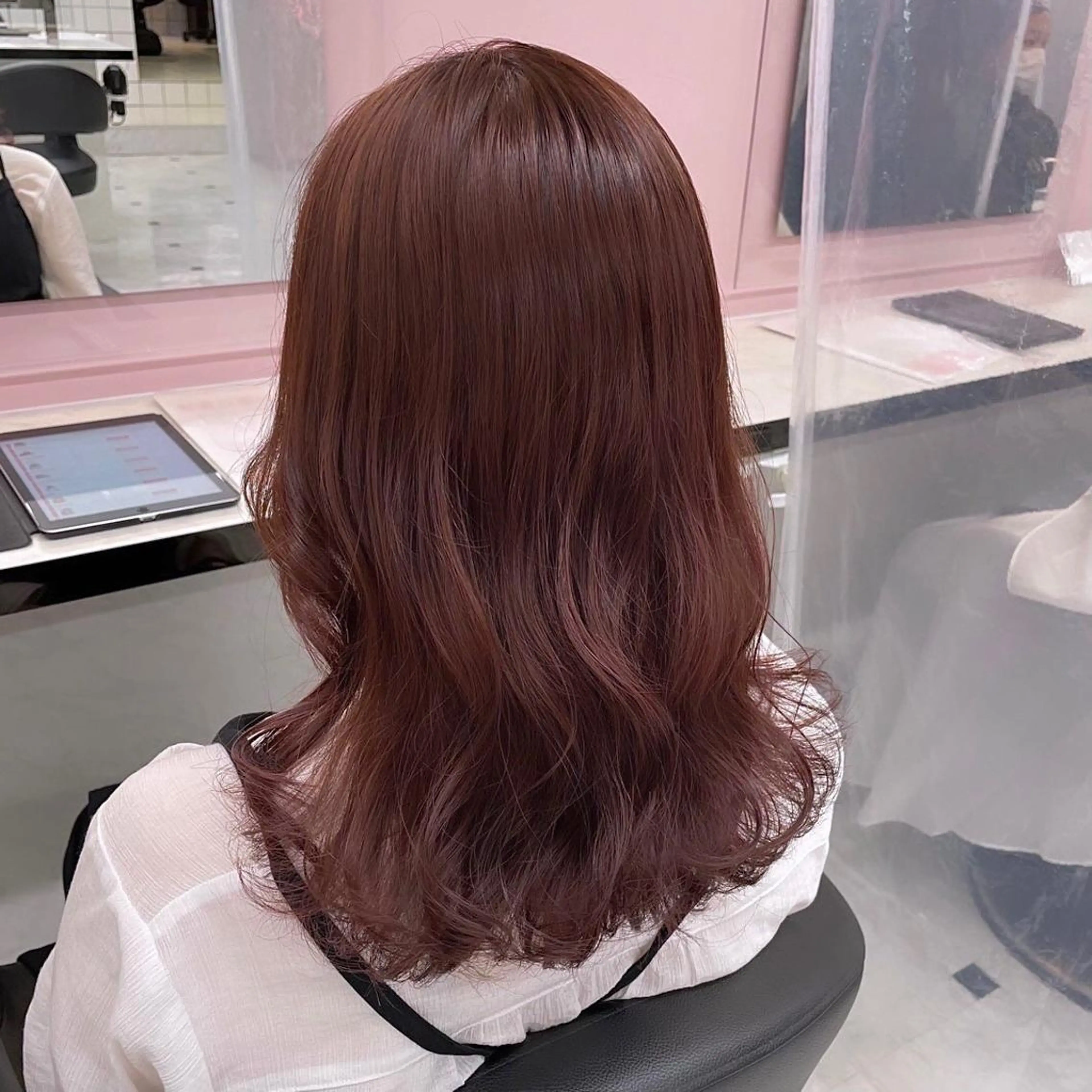 セミロング カラー 💖ダブルカラー💖 chihiro🌷のヘアスタイル