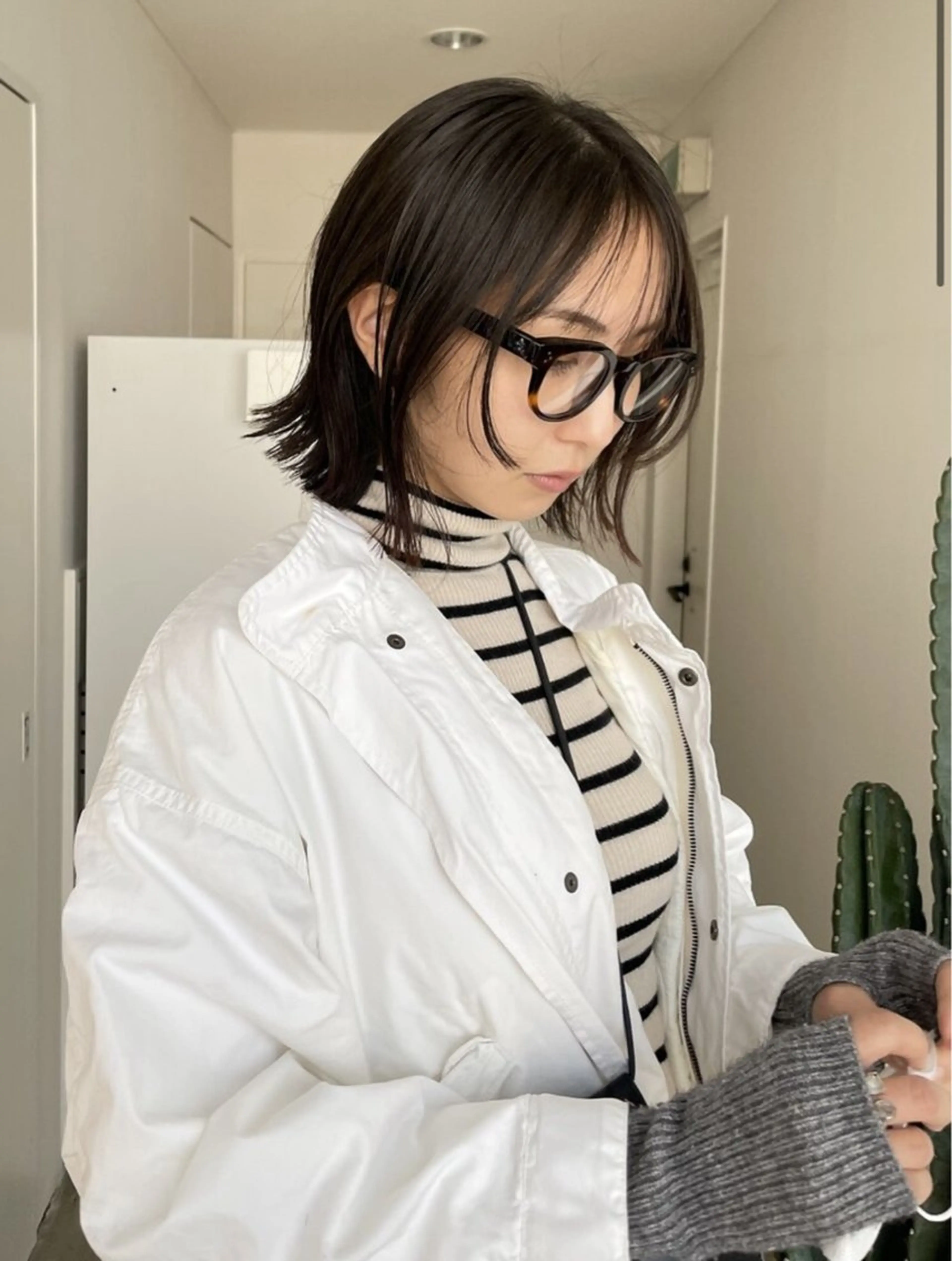 ミディアム カラー 透明感カラー レイヤーカット 小顔カット kakeru トレンドヘアのヘアスタイル