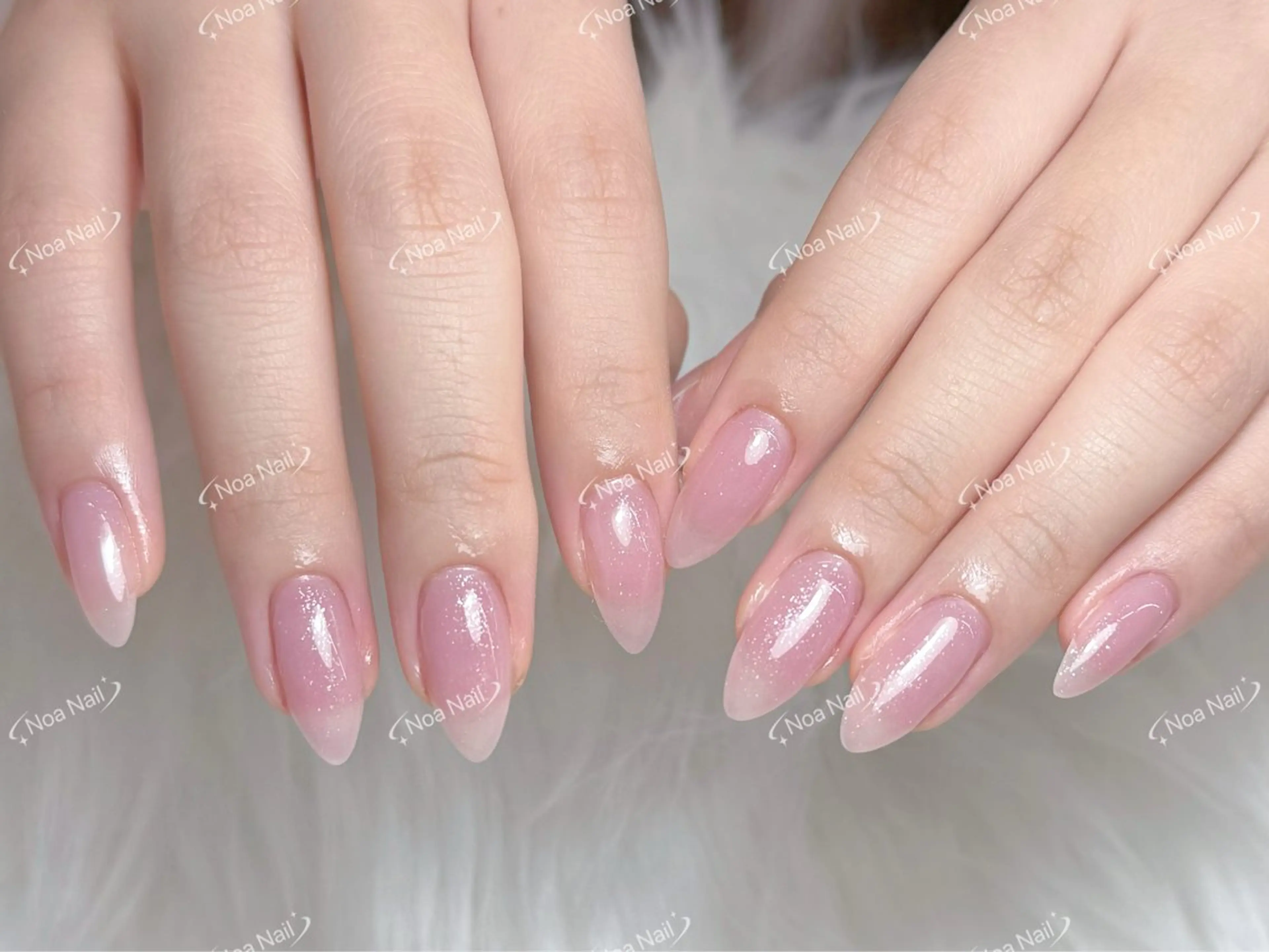 ネイル フレンチネイル グラデーション 韓国ネイル 持ち込み ニュアンスネイル ハンドネイル Noa Nailのネイルデザイン