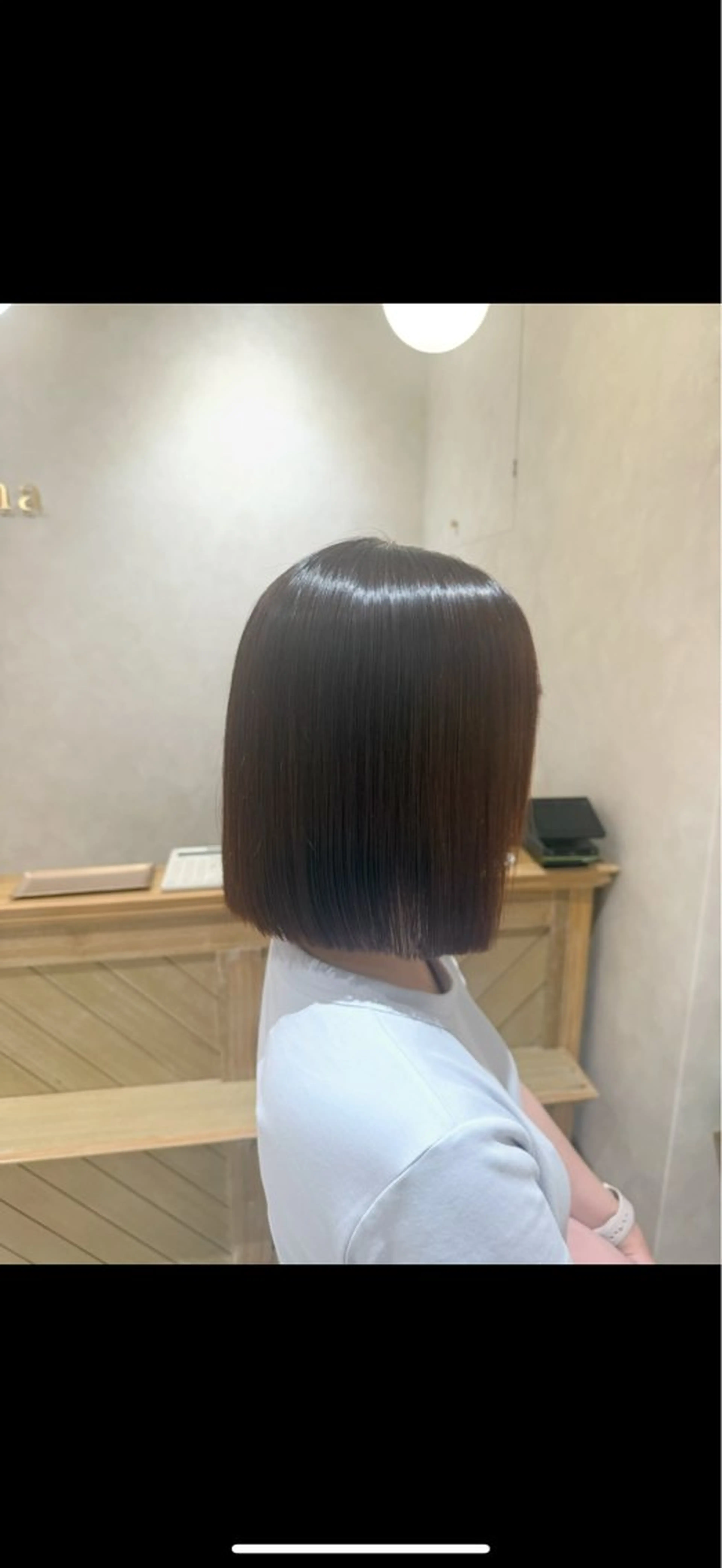 ミディアム カット ヘアカラー トリートメント ✨艶髪職人艶カラー✨ 中本輝人のヘアスタイル