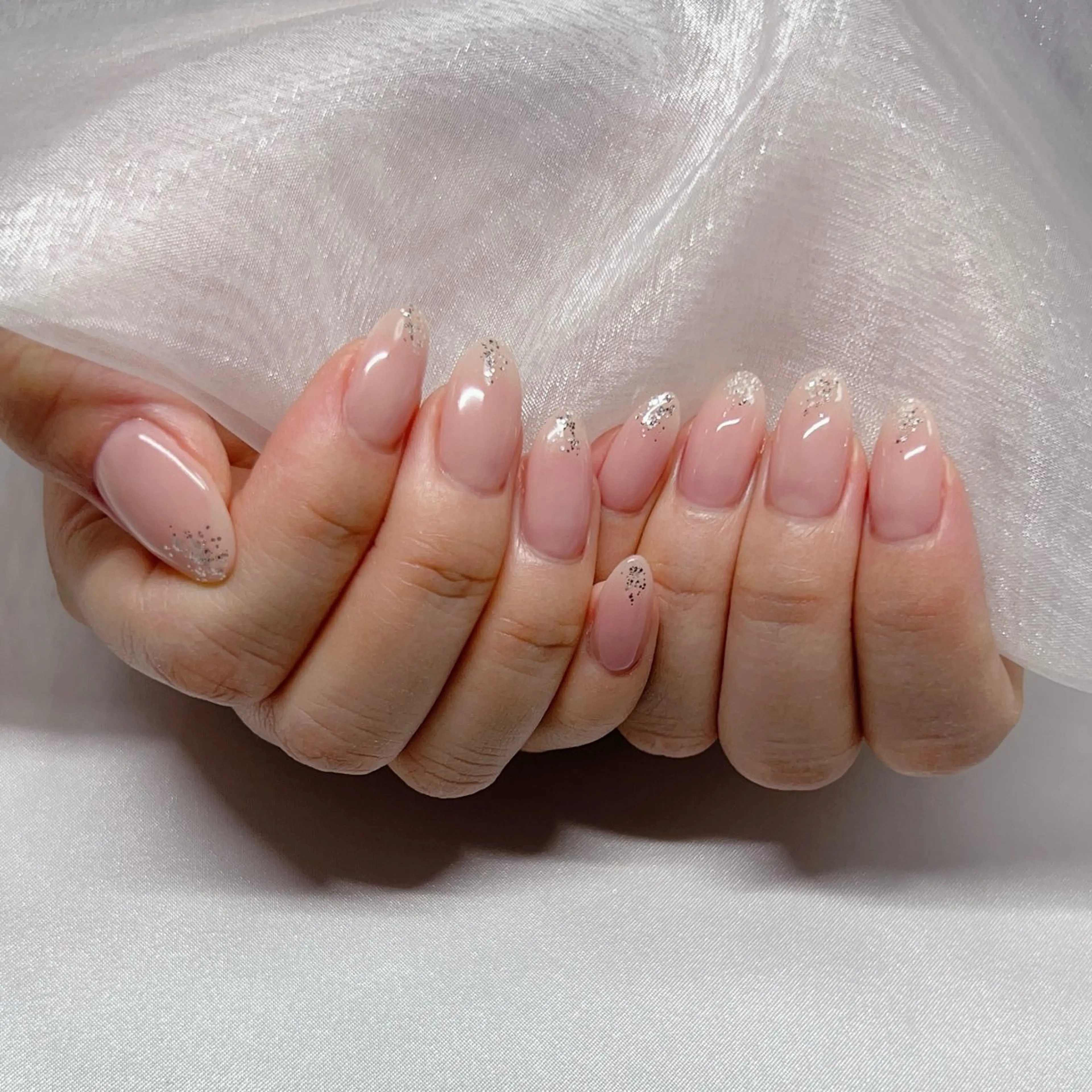 ネイル ジェルネイル 韓国ネイル ラメ(グリッター) マグネットネイル ミラーネイル ハンドネイル -nail salon-Reward所属・nail salon Rewardのネイルデザイン