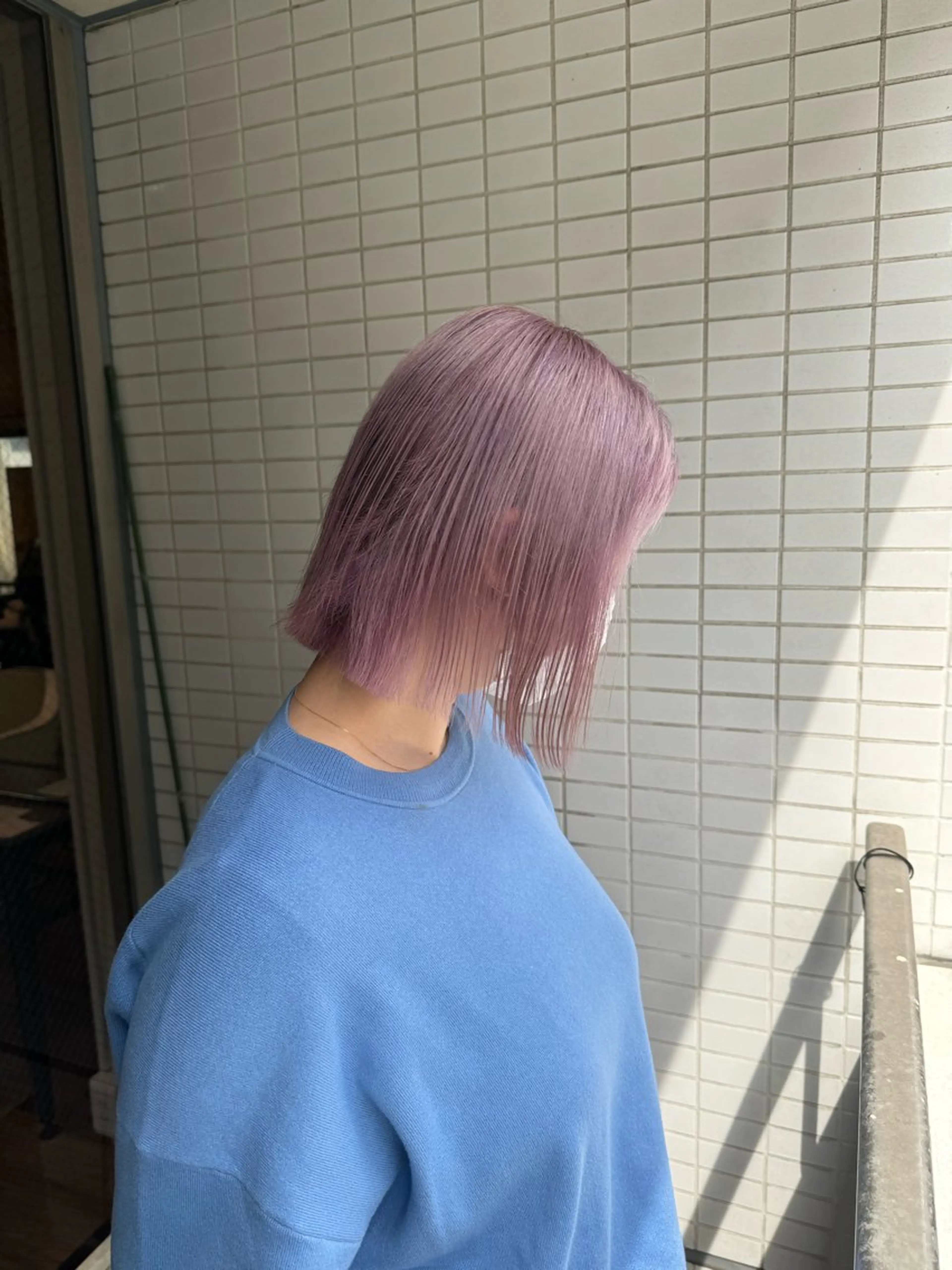 ショート ヘアカラー 女性専用サロン iiro所属・hina/透明感🍒 【元町】のヘアスタイル