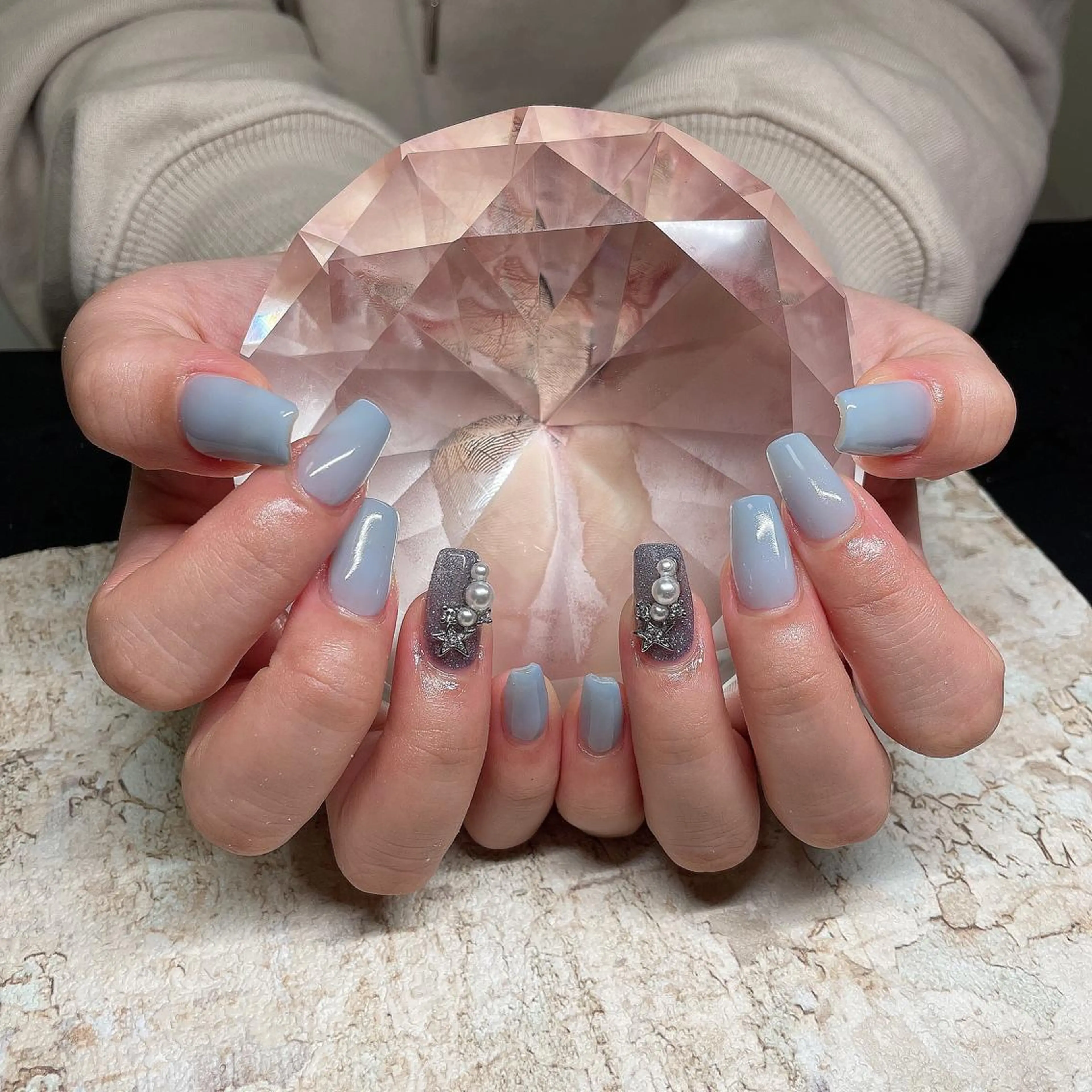 ネイル アートネイル フレンチネイル ジェルネイル グラデーション 韓国ネイル Nail room Bimano所属・Bimano seica♡+°のネイルデザイン