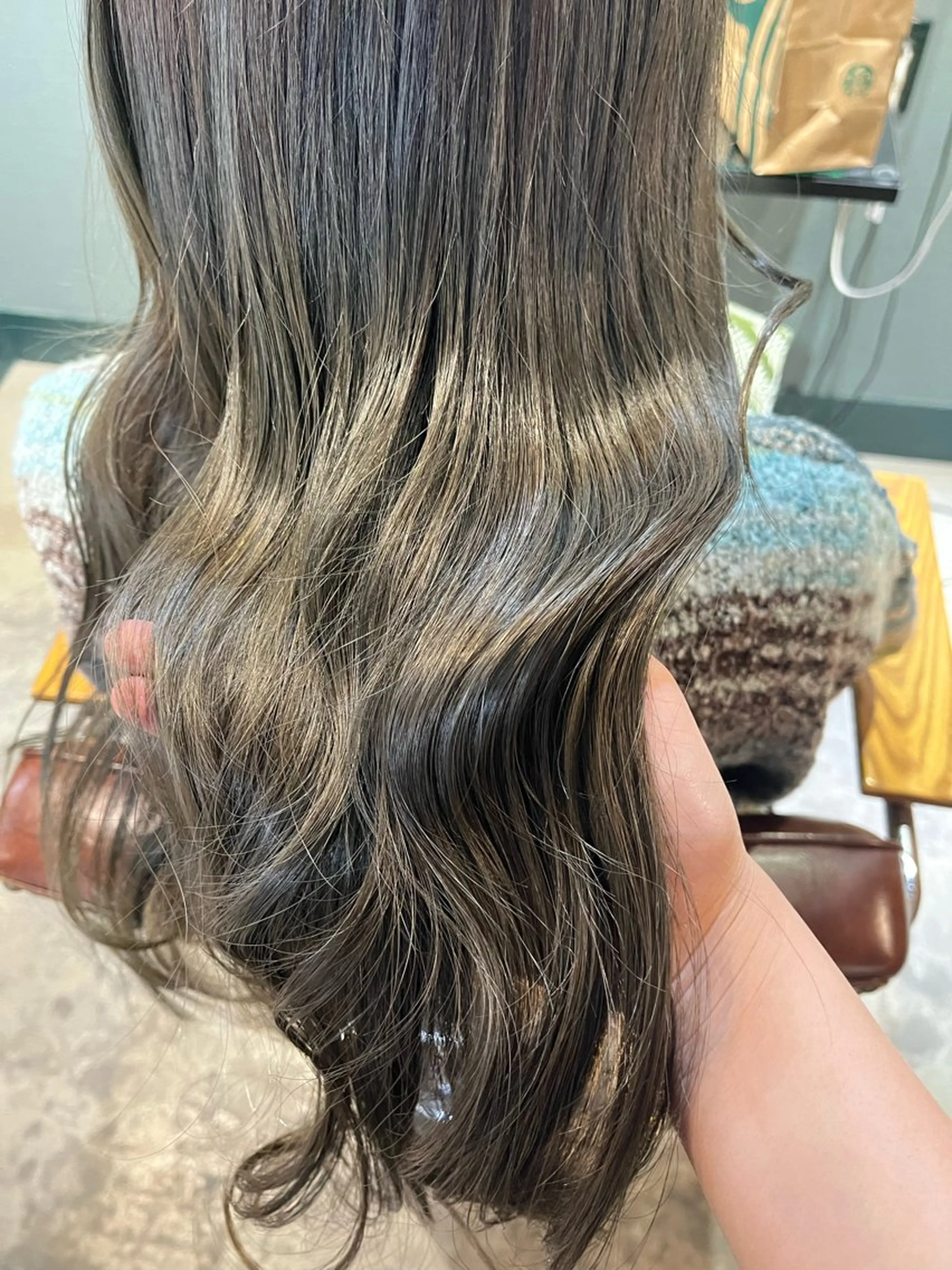 ロング カラー ブリーチ 透明感カラー オリーブカラー オレンジ トリートメント カット ヘアカラー トリートメント olive For hair 池袋【オリーブフォーヘアー】所属・🍒艶髪カラー🍒 青木 瞳のヘアスタイル