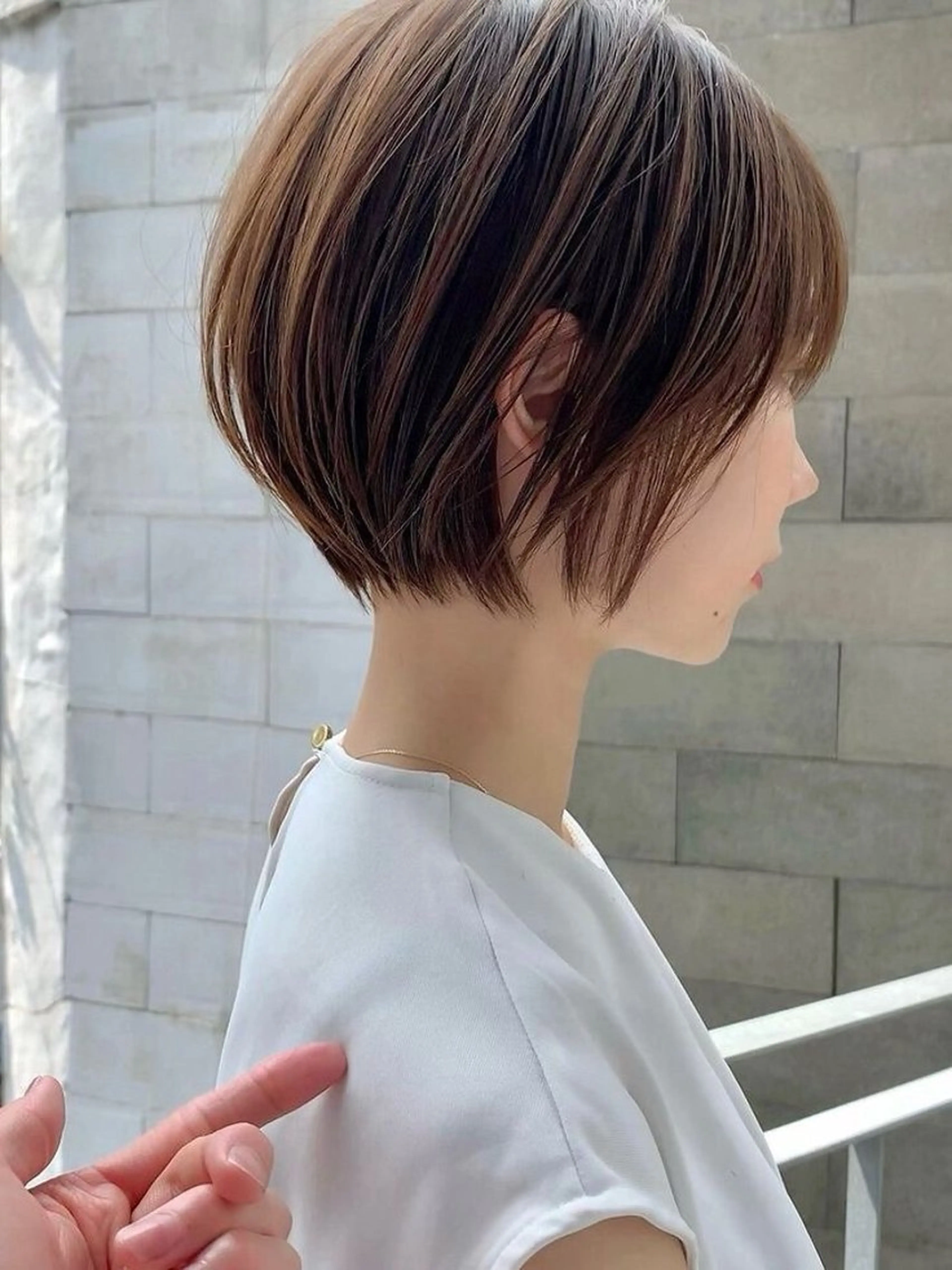 ショート 透け感hair/ ボブ/大世のヘアスタイル
