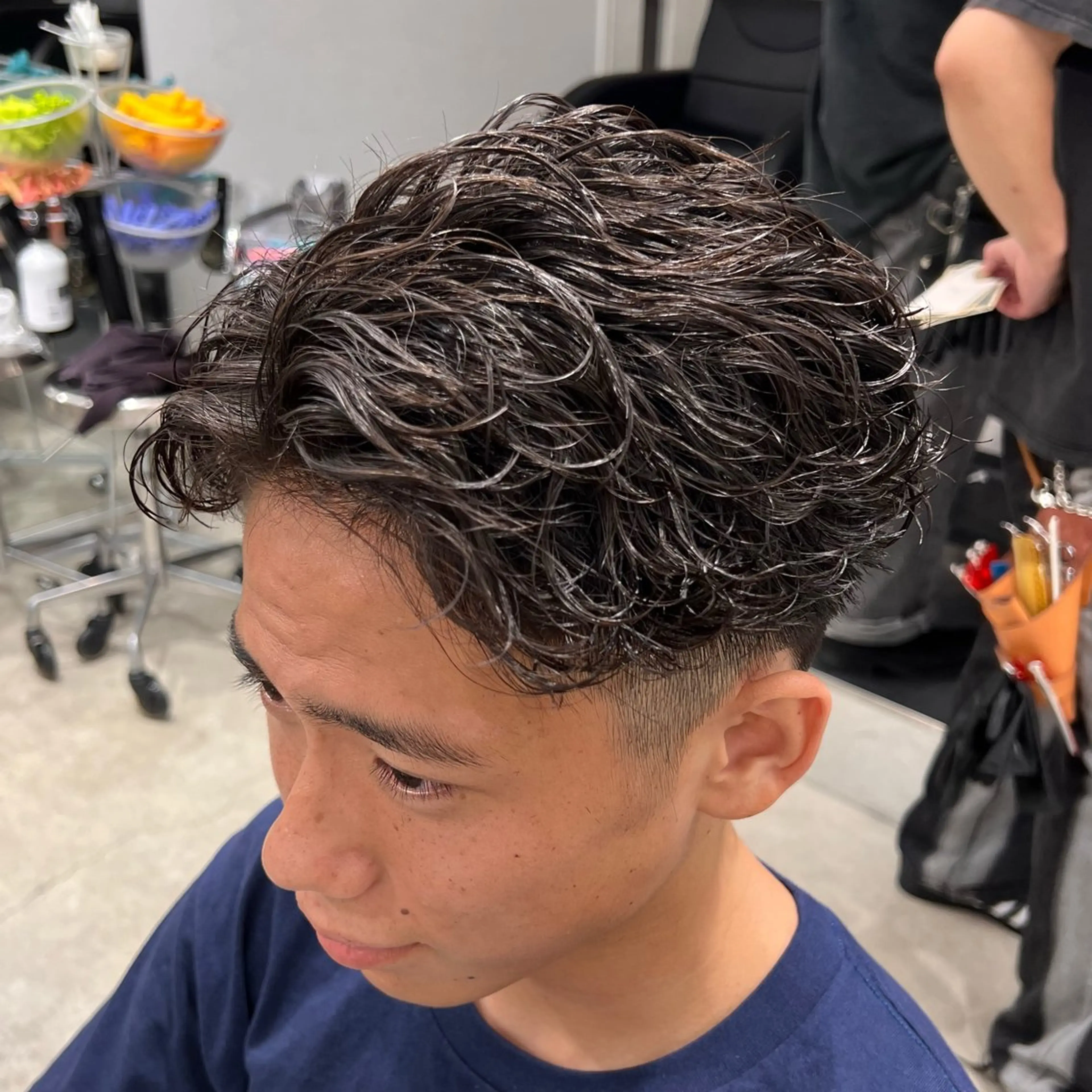 ショート パーマ メンズ カット パーマ 楽斗/メンズパーマ /シャドウパーマのヘアスタイル