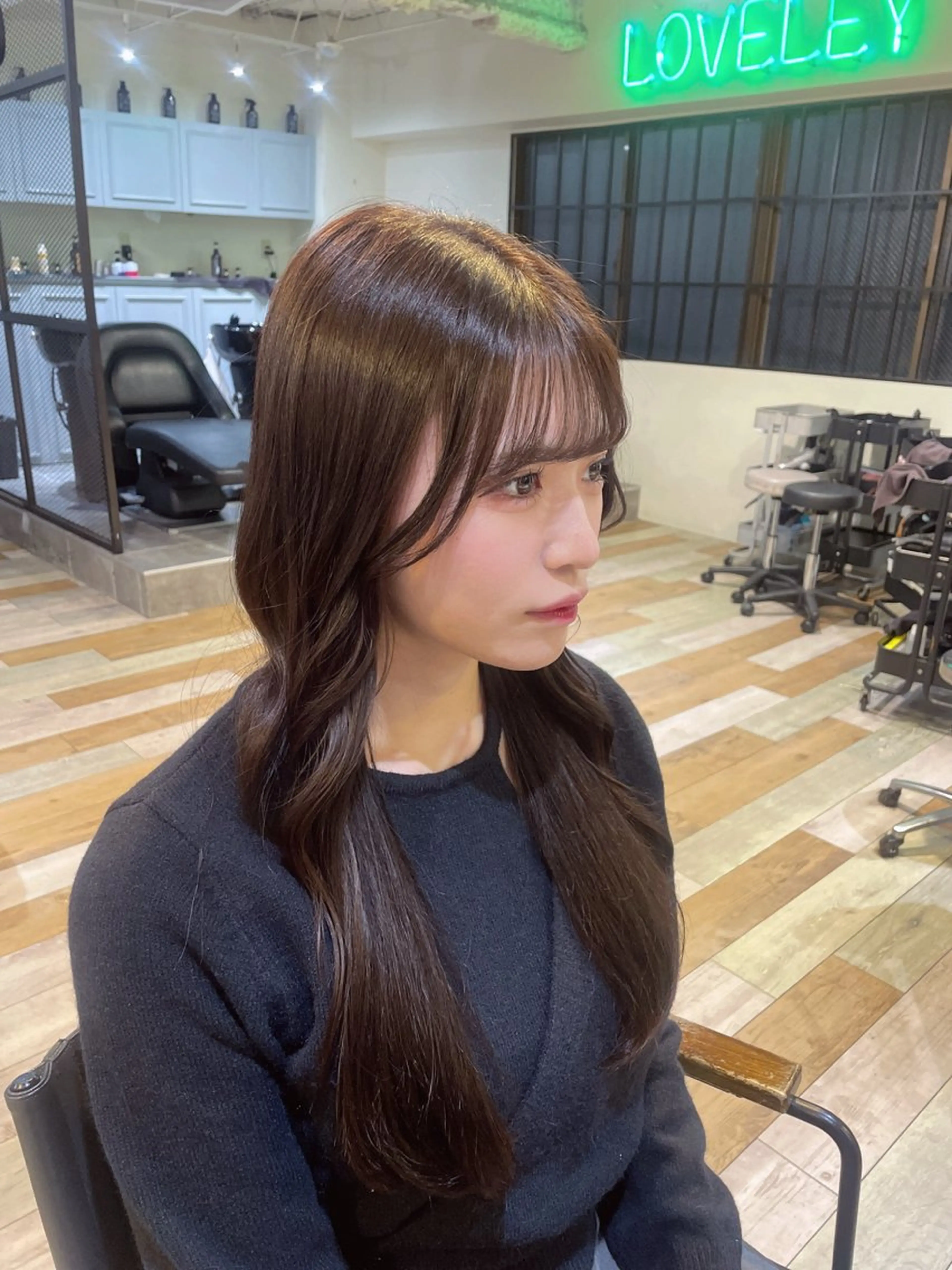 ロング ヘアカラー トリートメント 🖤🤍 COCONA🖤🤍のヘアスタイル