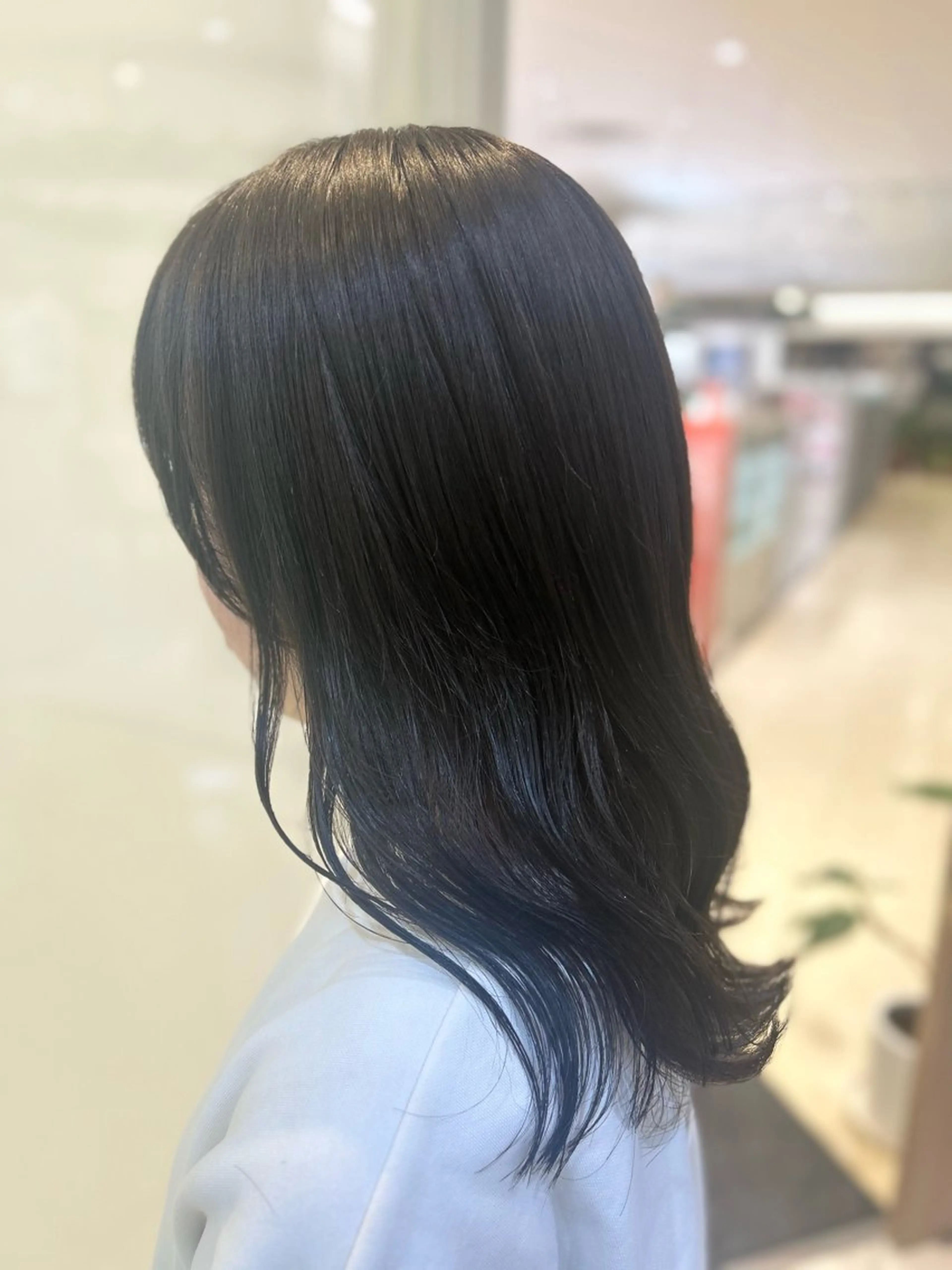 ミディアム カラー 艶質改善/縮毛矯正 ササキナツミのヘアスタイル