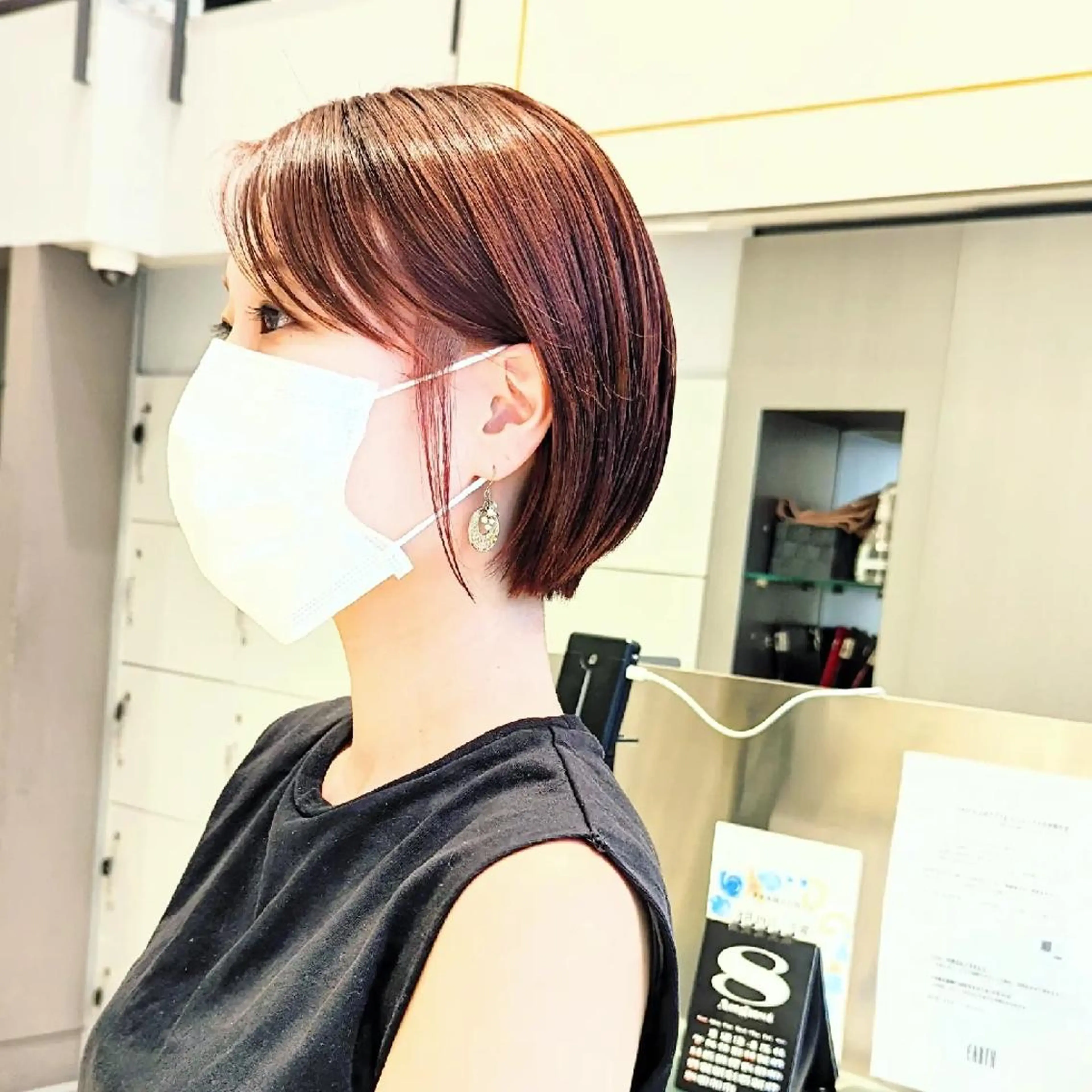 ショート カラー ショートヘア カット 縮毛矯正 トリートメント ヘアセット  知念　香トータル ビューティー🌷のヘアスタイル