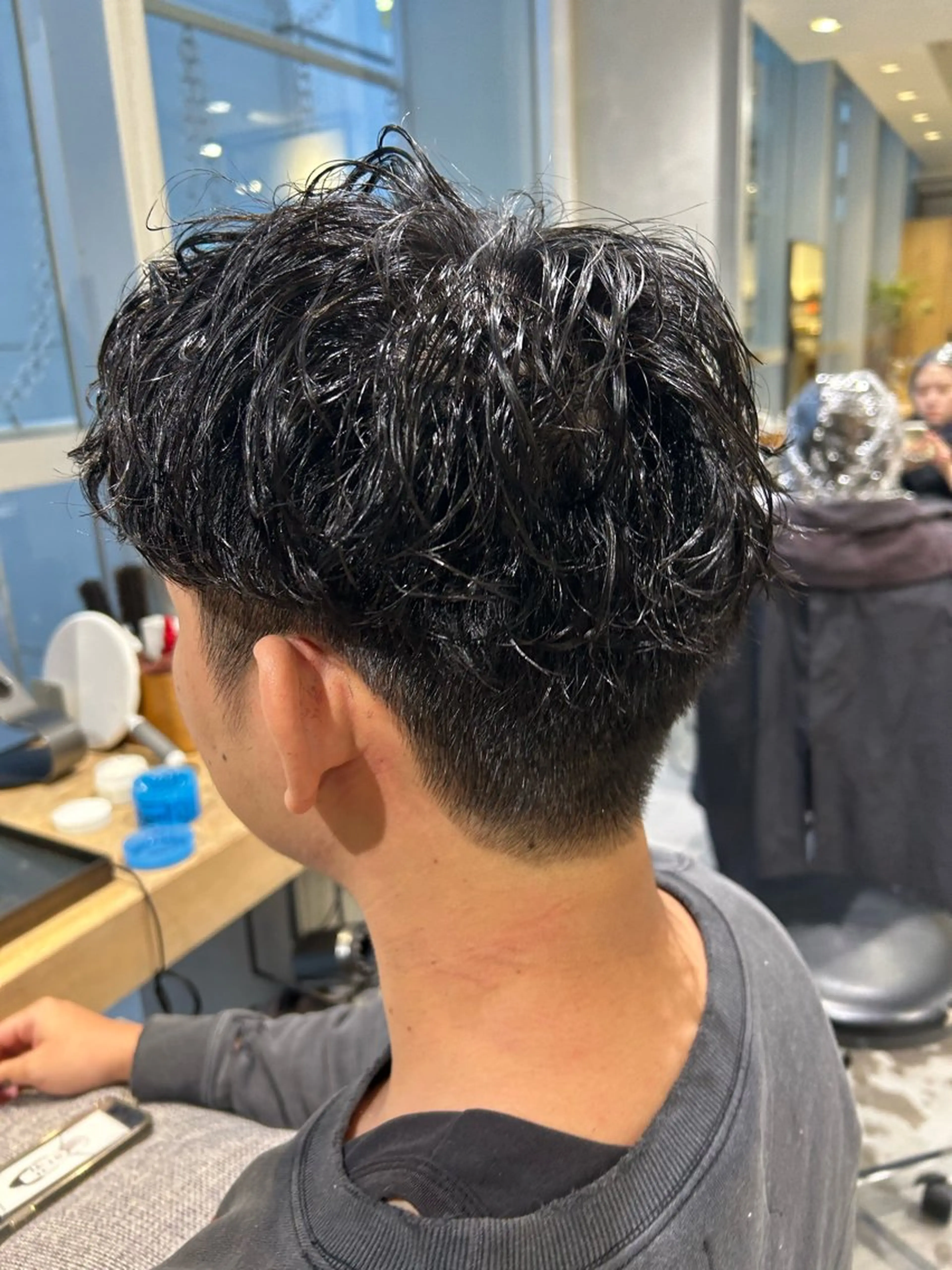 メンズ 💈メンズパーマの 匠💈ボブパーマのヘアスタイル