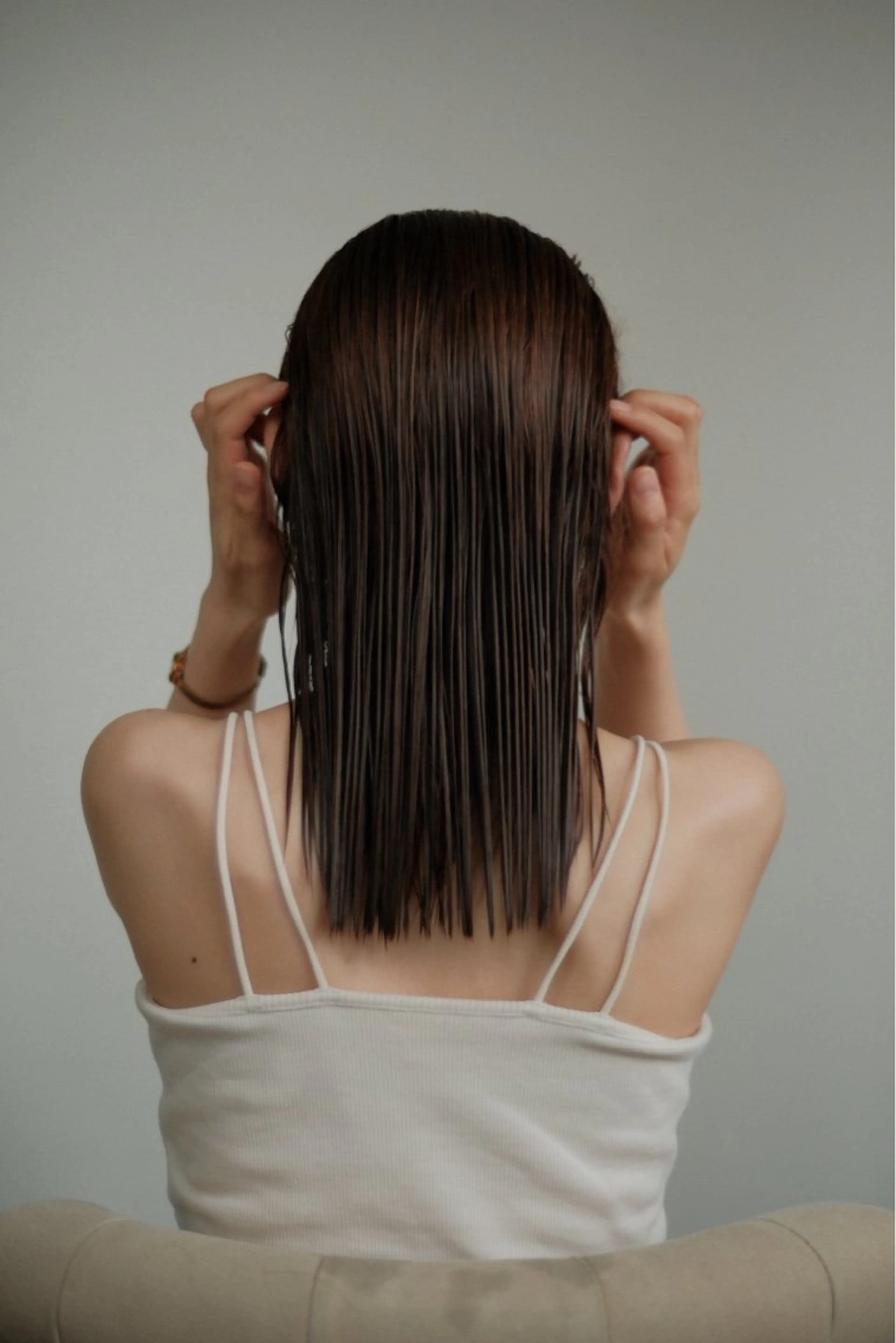 セミロング カラー パーマ セミロングパーマ カット ヘアカラー パーマ 縮毛矯正 トリートメント 大阪/梅田すぐ /パーマ落とし専門店のヘアスタイル