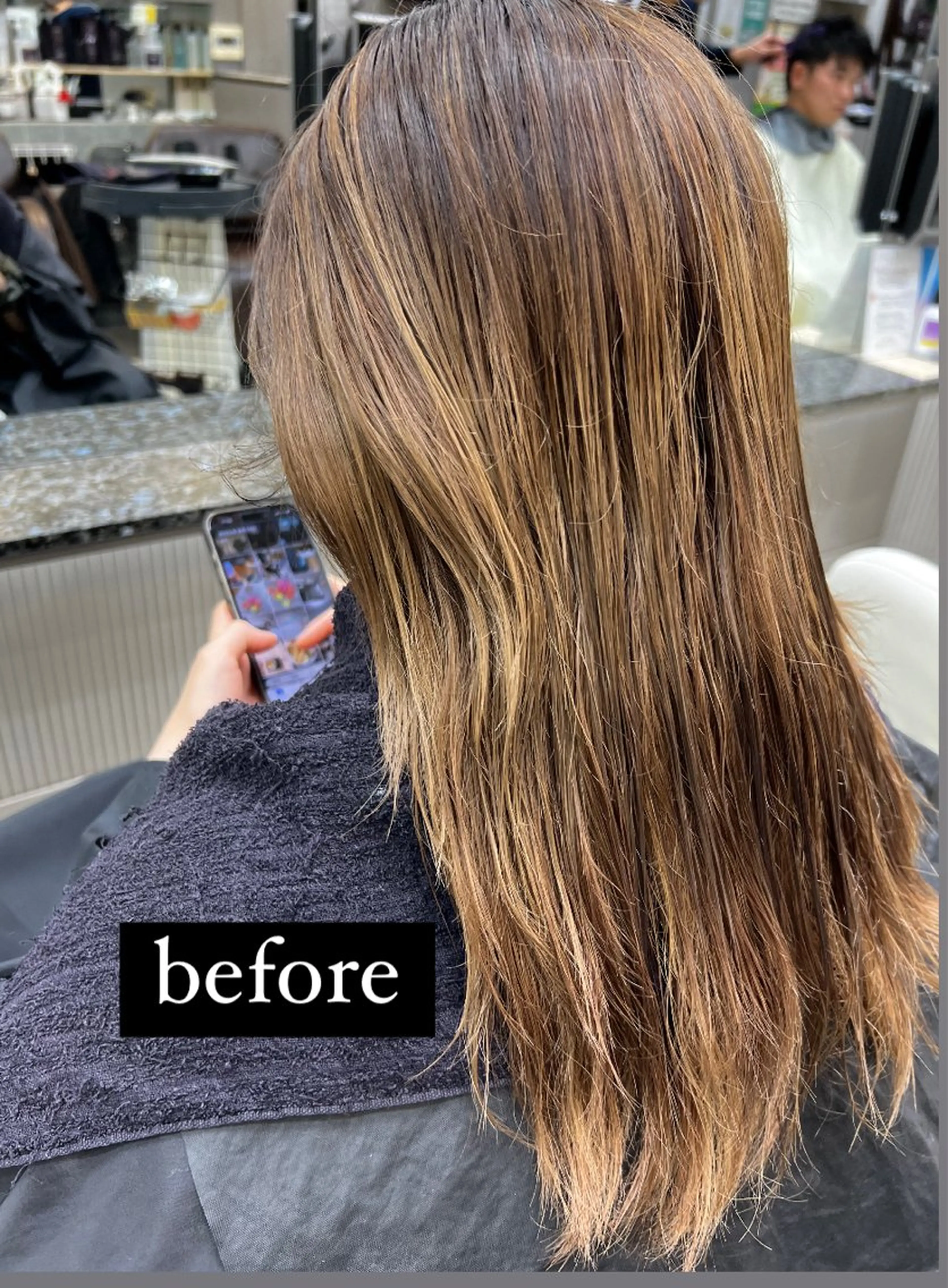 ロング カラー グレージュ ハイライトカラー ハイライト 着付けアレンジ、スパ 定評あり◎タナカエミの眉毛・アイブロウイメージ