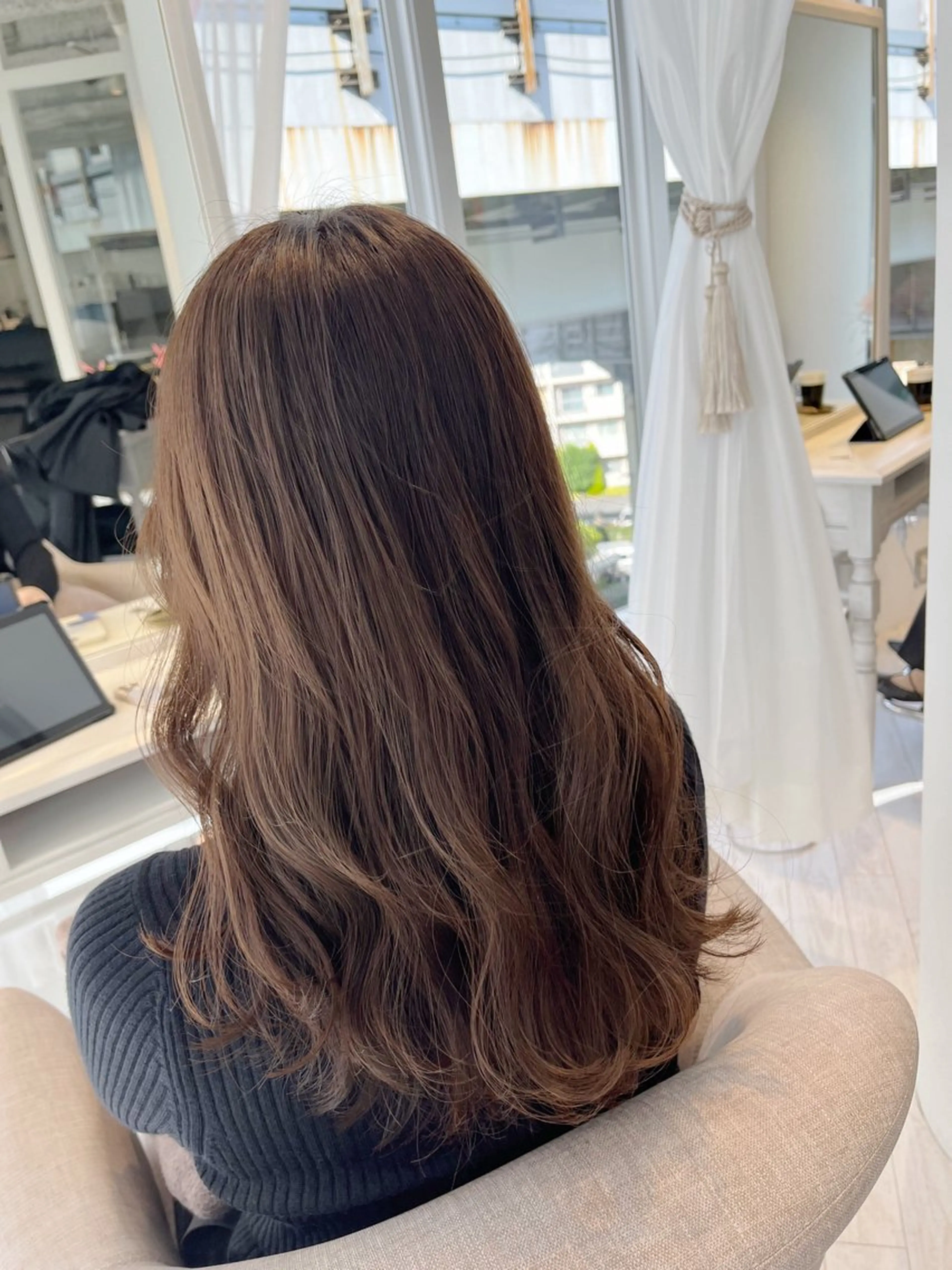 セミロング カット ヘアカラー ボブ/レイヤー/ 茉莉花のヘアスタイル