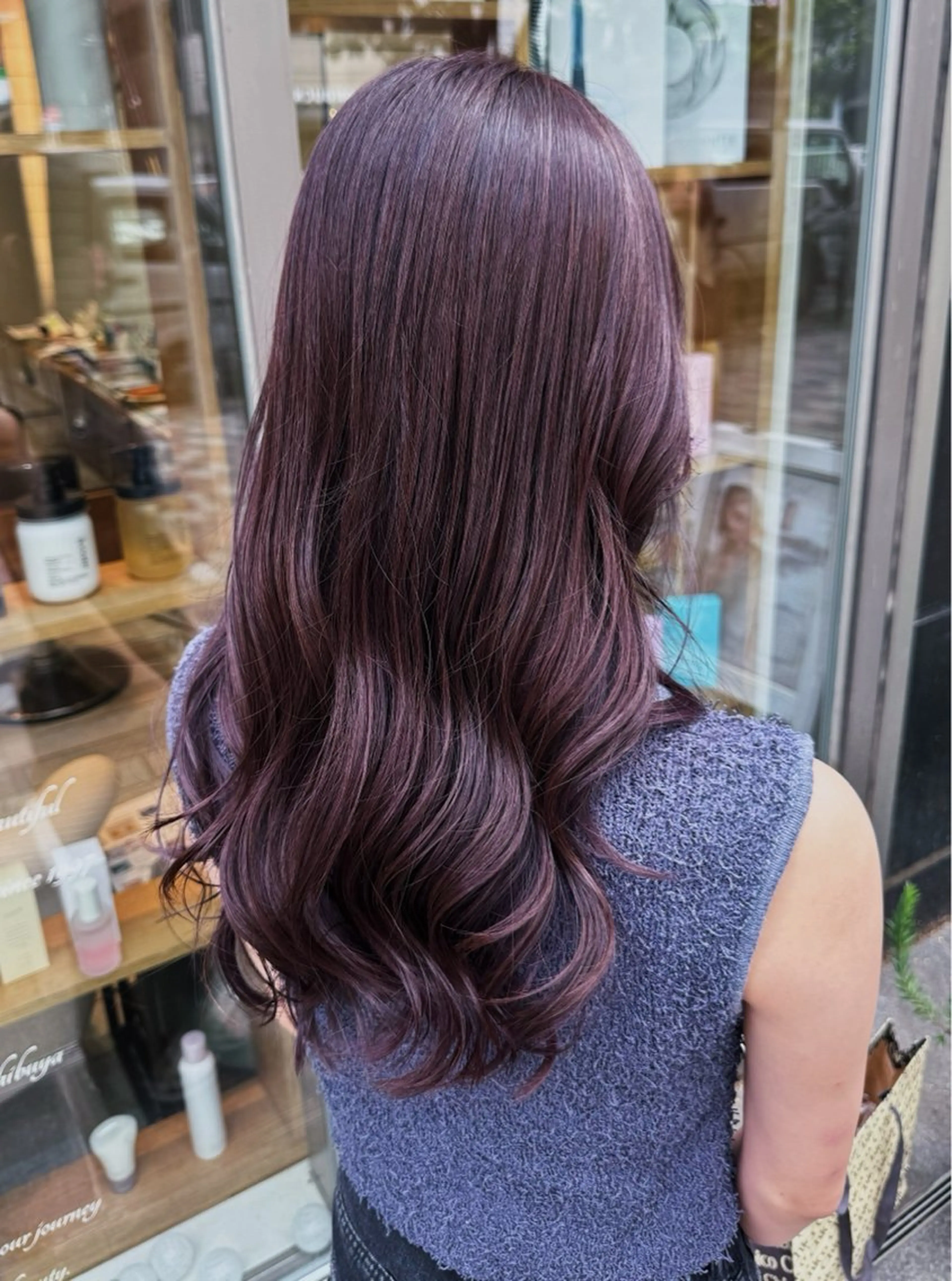 ロング カラー パープルカラー 渋谷/メンズカット ✂︎松本英朗✂︎のヘアスタイル