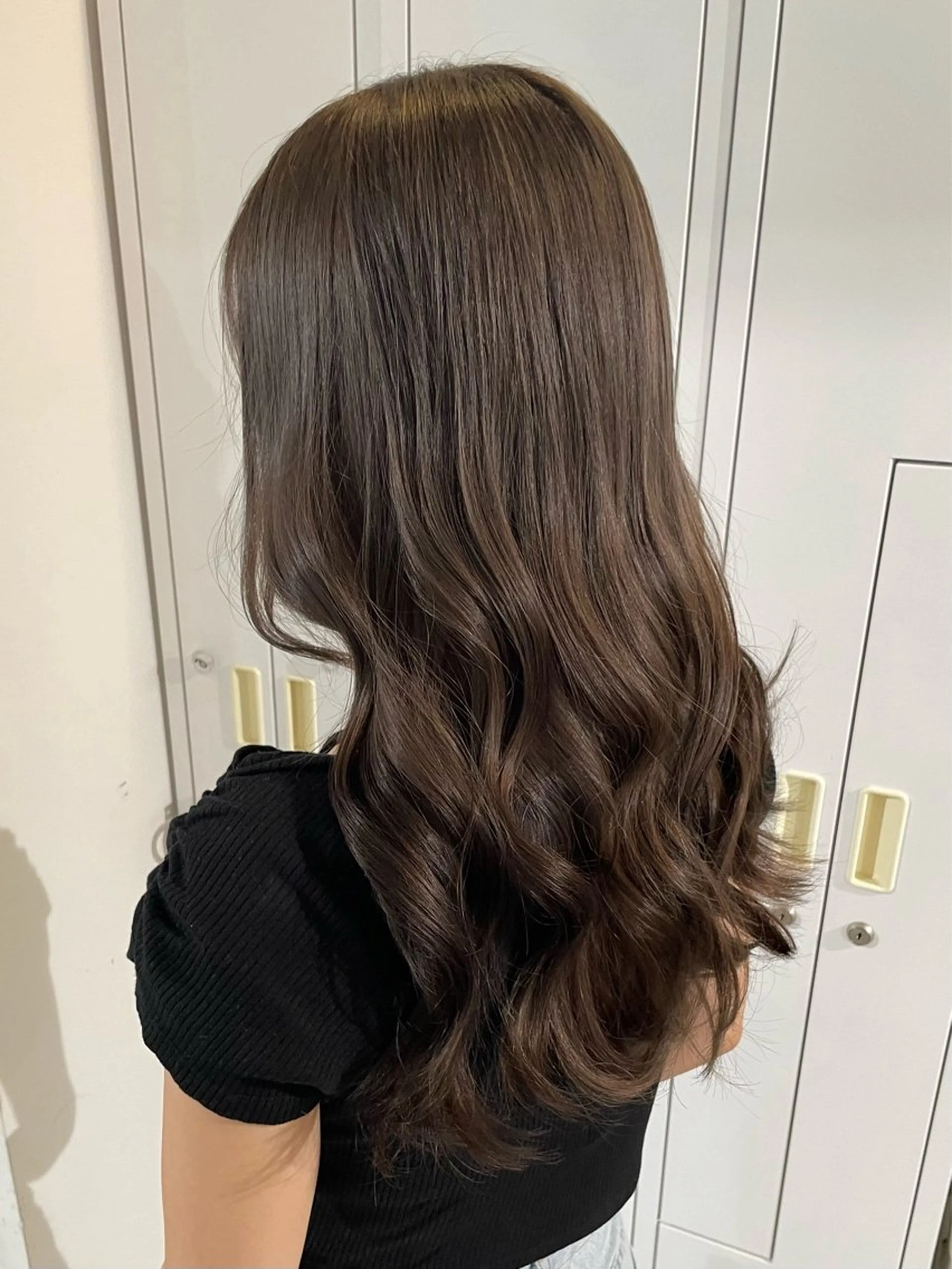 ロング カラー 💚色落ちまで可愛い 髪質改善カラーゆうまのヘアスタイル