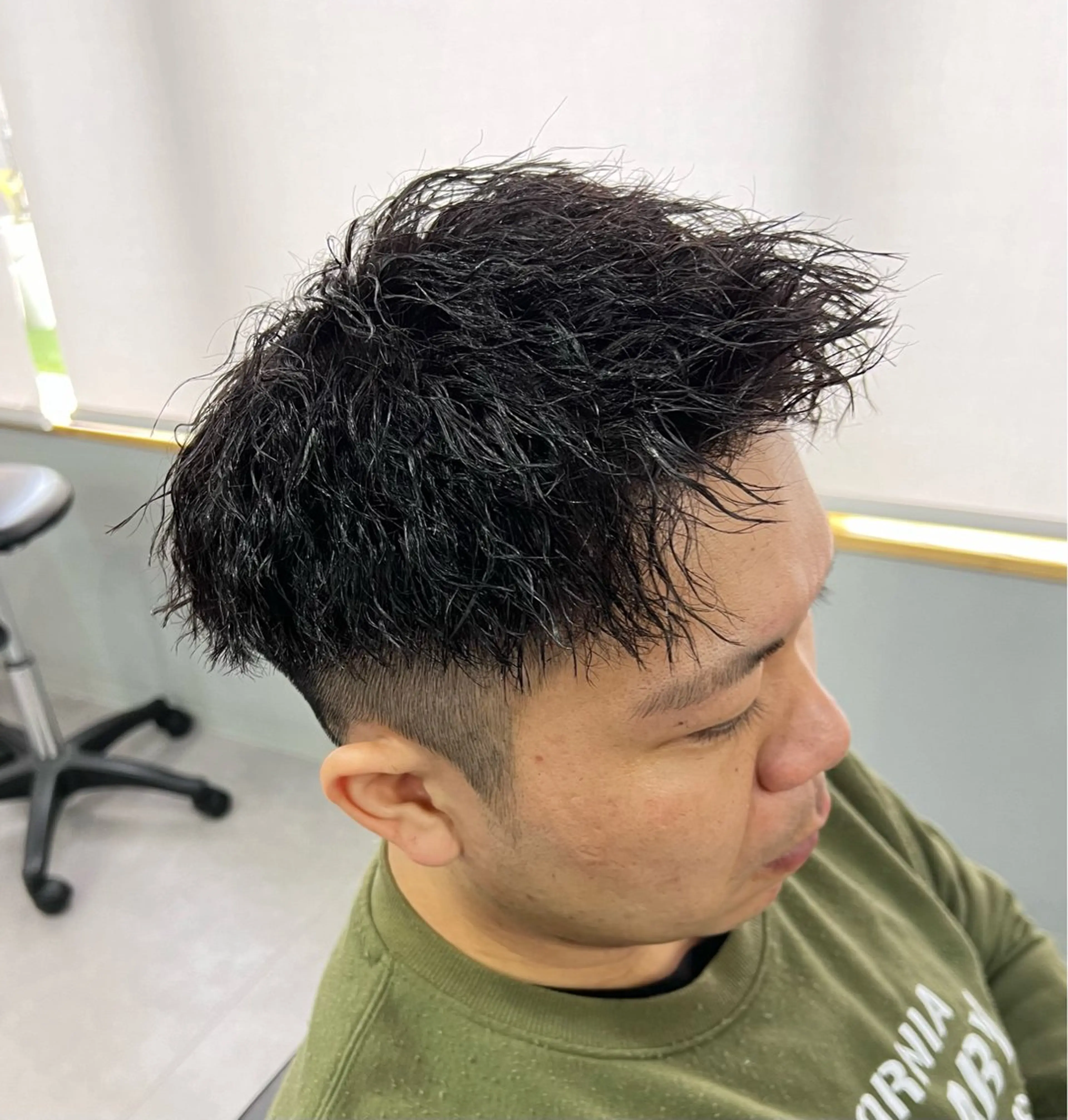 パーマ メンズ カット パーマ 金子勇希🔥パーマ 比率90%以上🔥のヘアスタイル