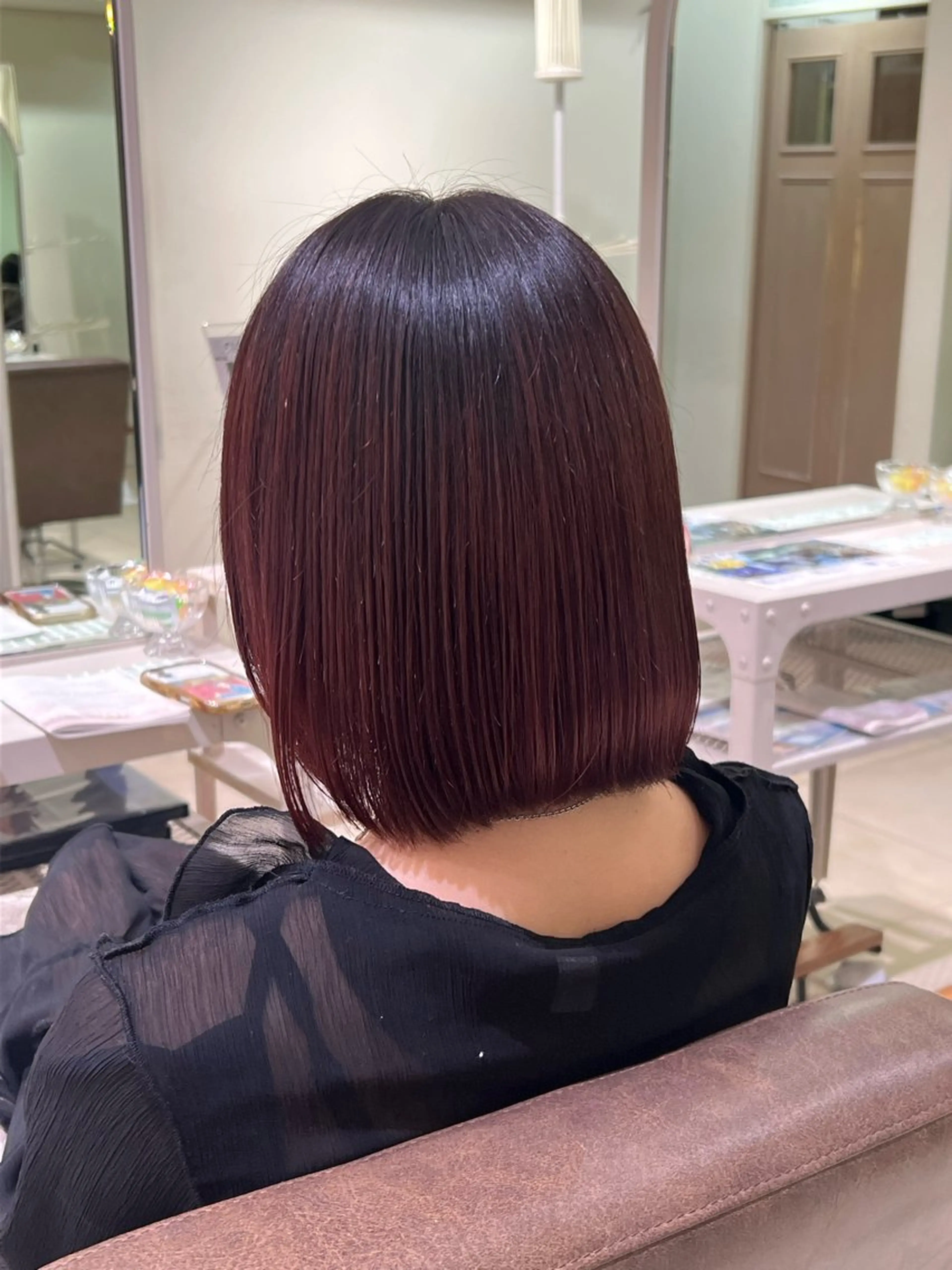 カラー ヘアカラー トリートメント 透明感カラー✨艶髪 ストレート/池田優紀のヘアスタイル