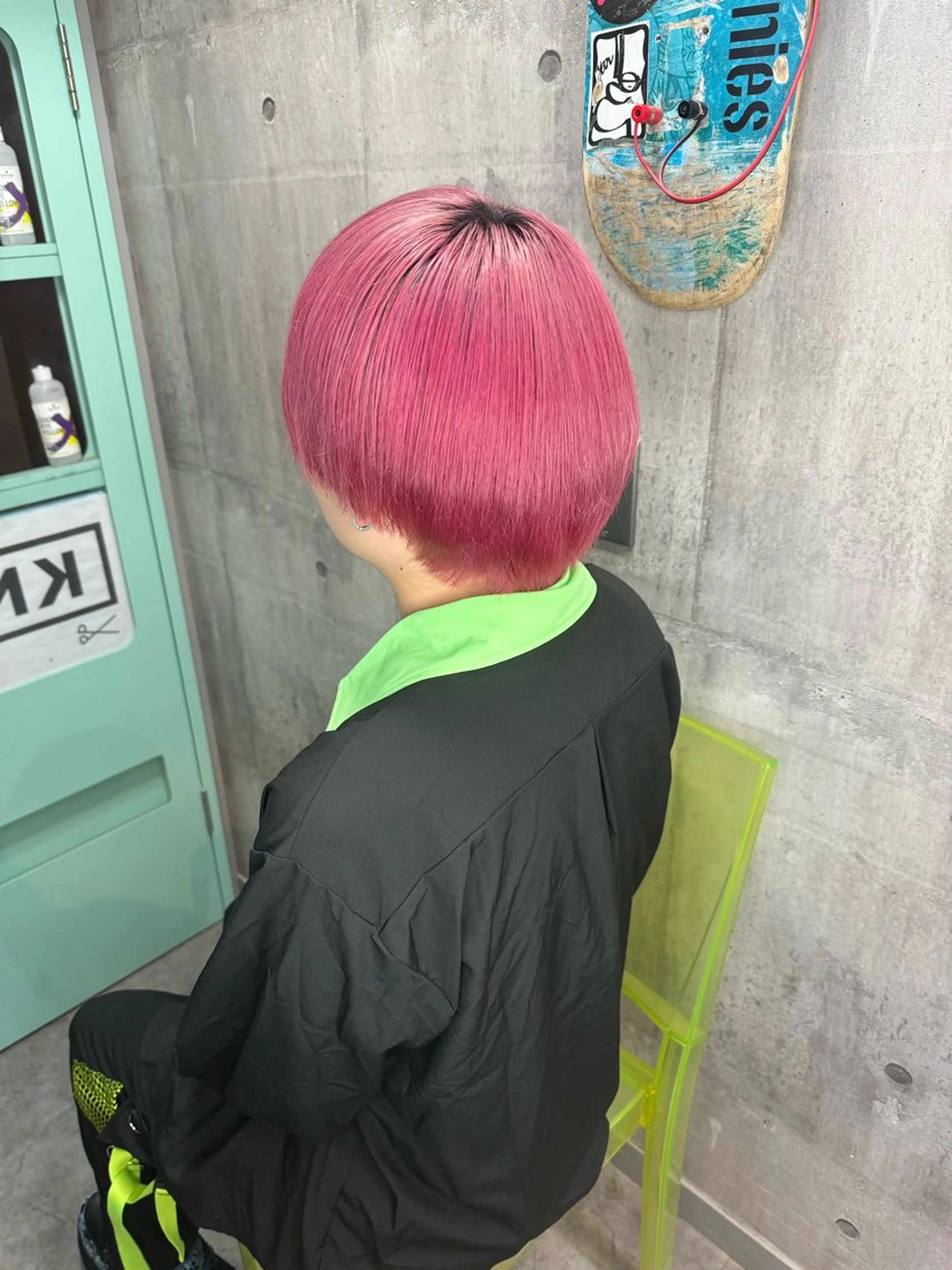 ショート カラー ピンクカラー ♡₊⁺カットの天才 ？？AYANEのヘアスタイル