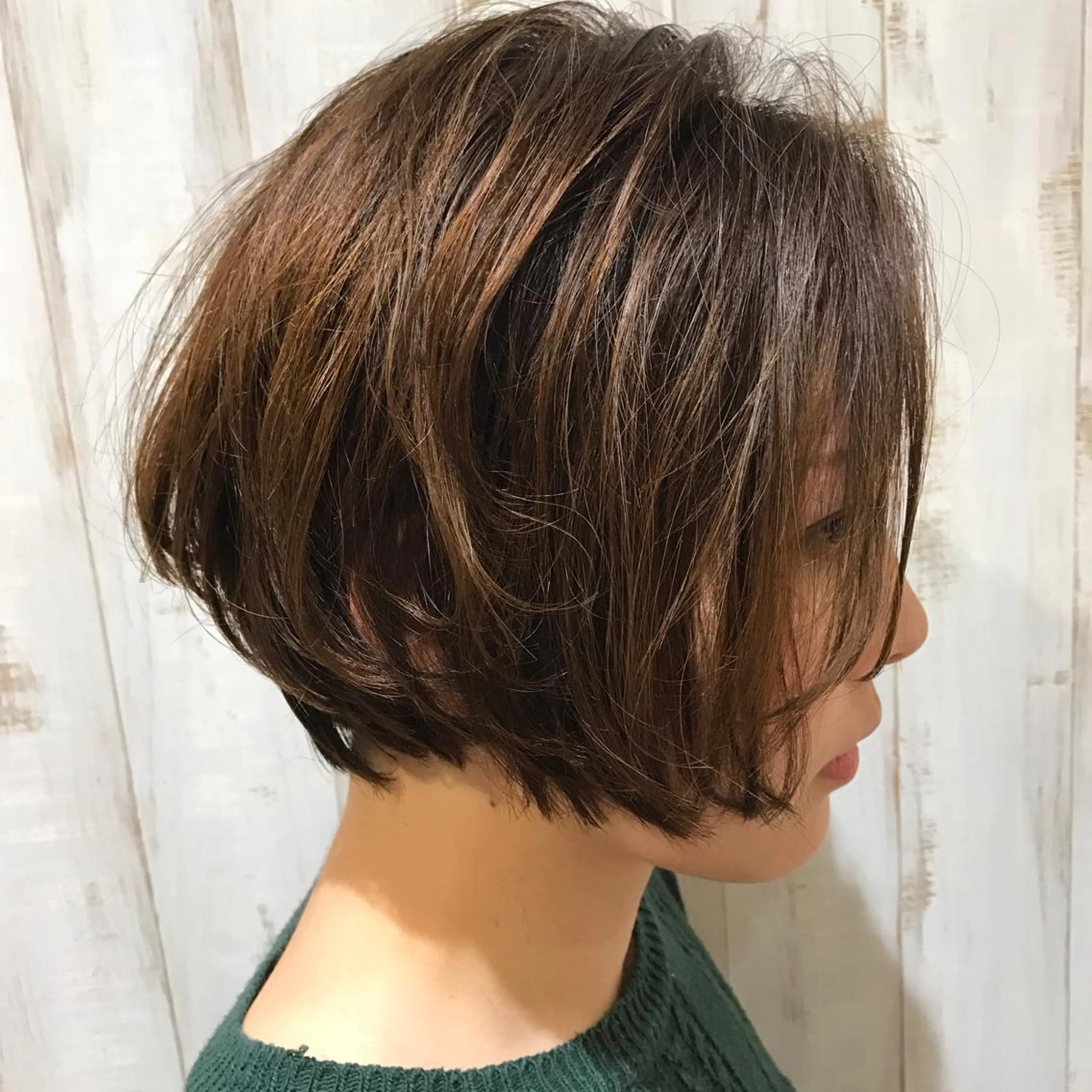 ショート ショートボブ ボブ ショートヘア カット トリートメント 庄司 美佑樹のヘアスタイル