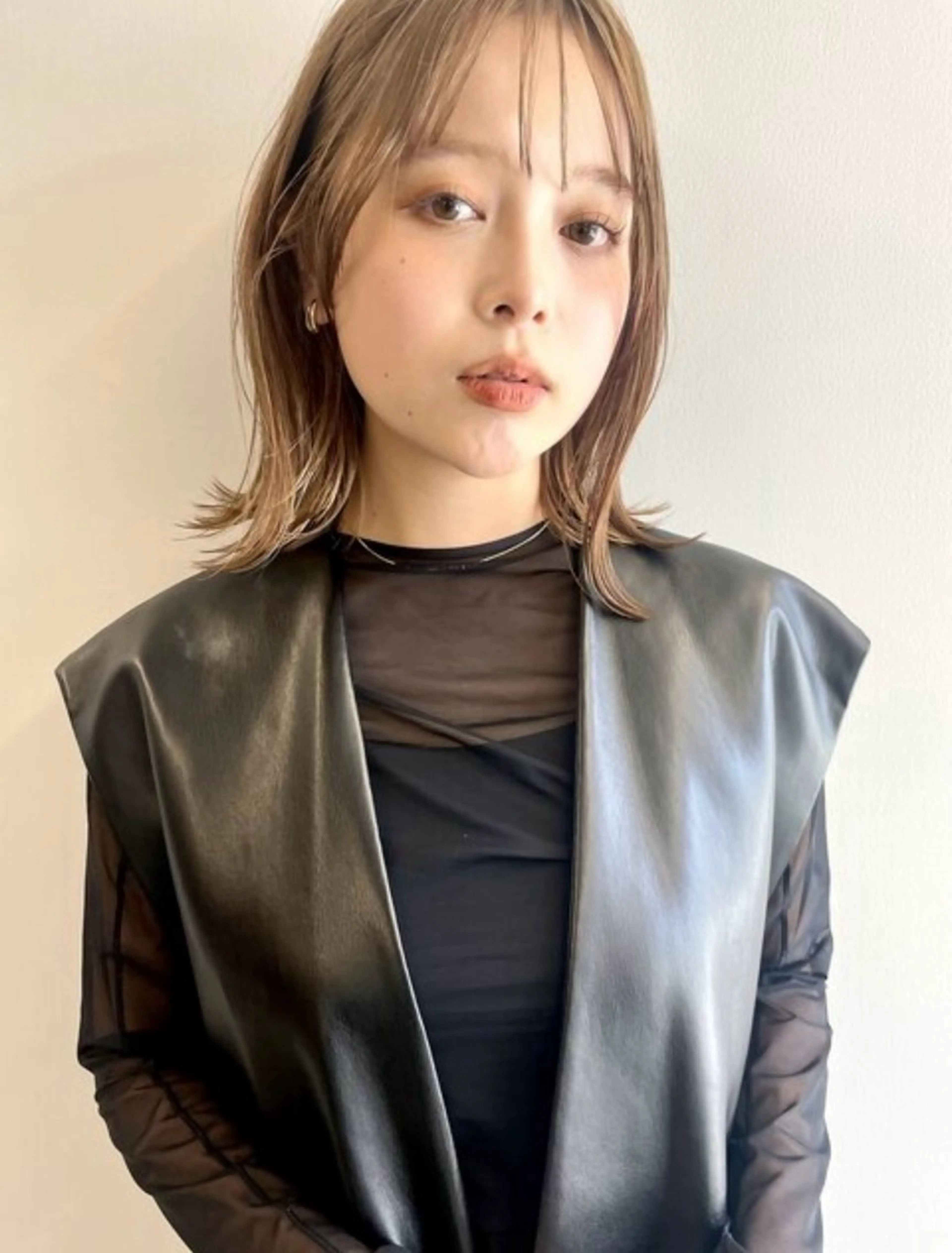 ミディアム カラー ヘアカラー モデル様募集 まなみのヘアスタイル