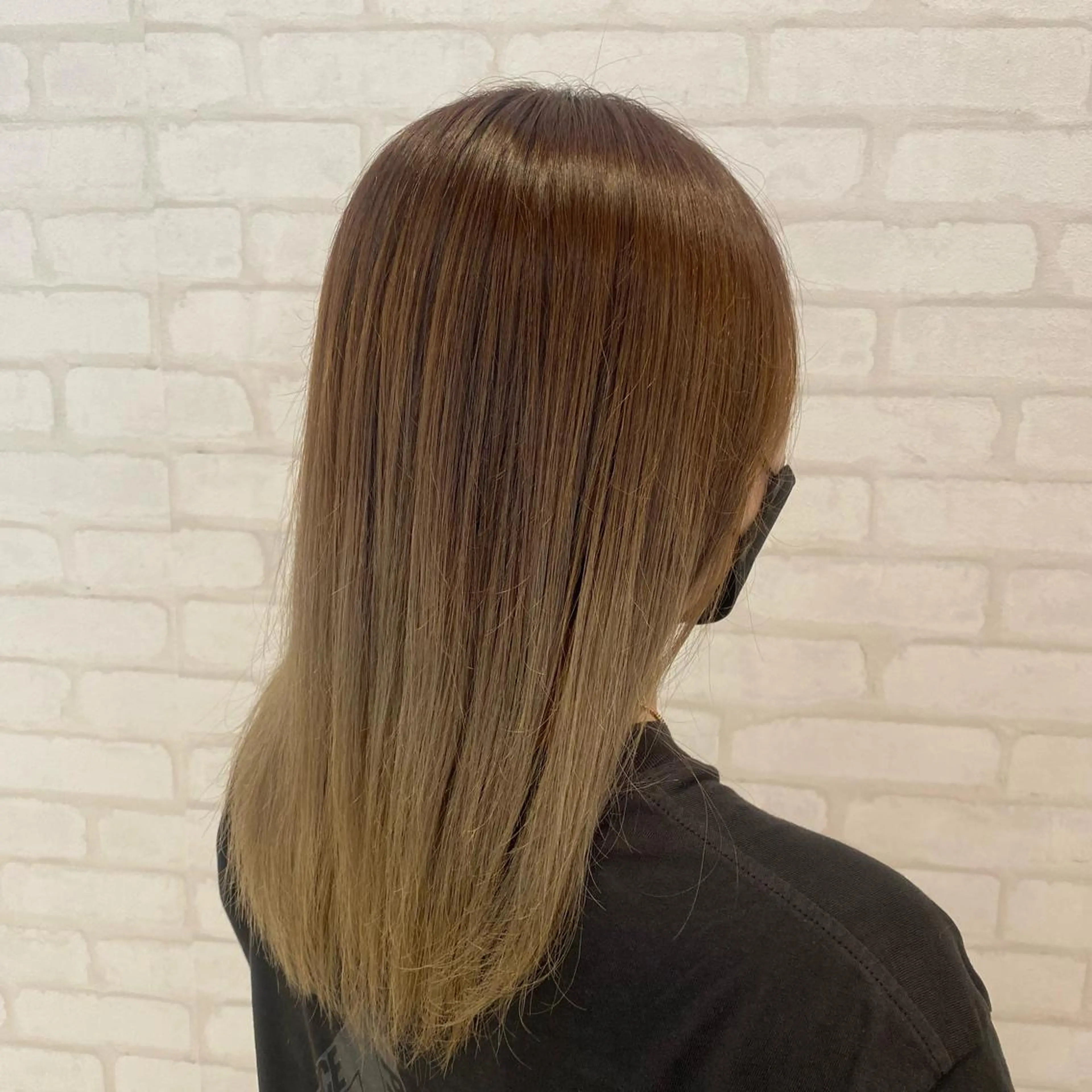 セミロング カラー パーマ ヘアアレンジ ノンダメージサロンBonheur銀座並木通り店所属・ULTOWA/銀座 ERIのヘアスタイル