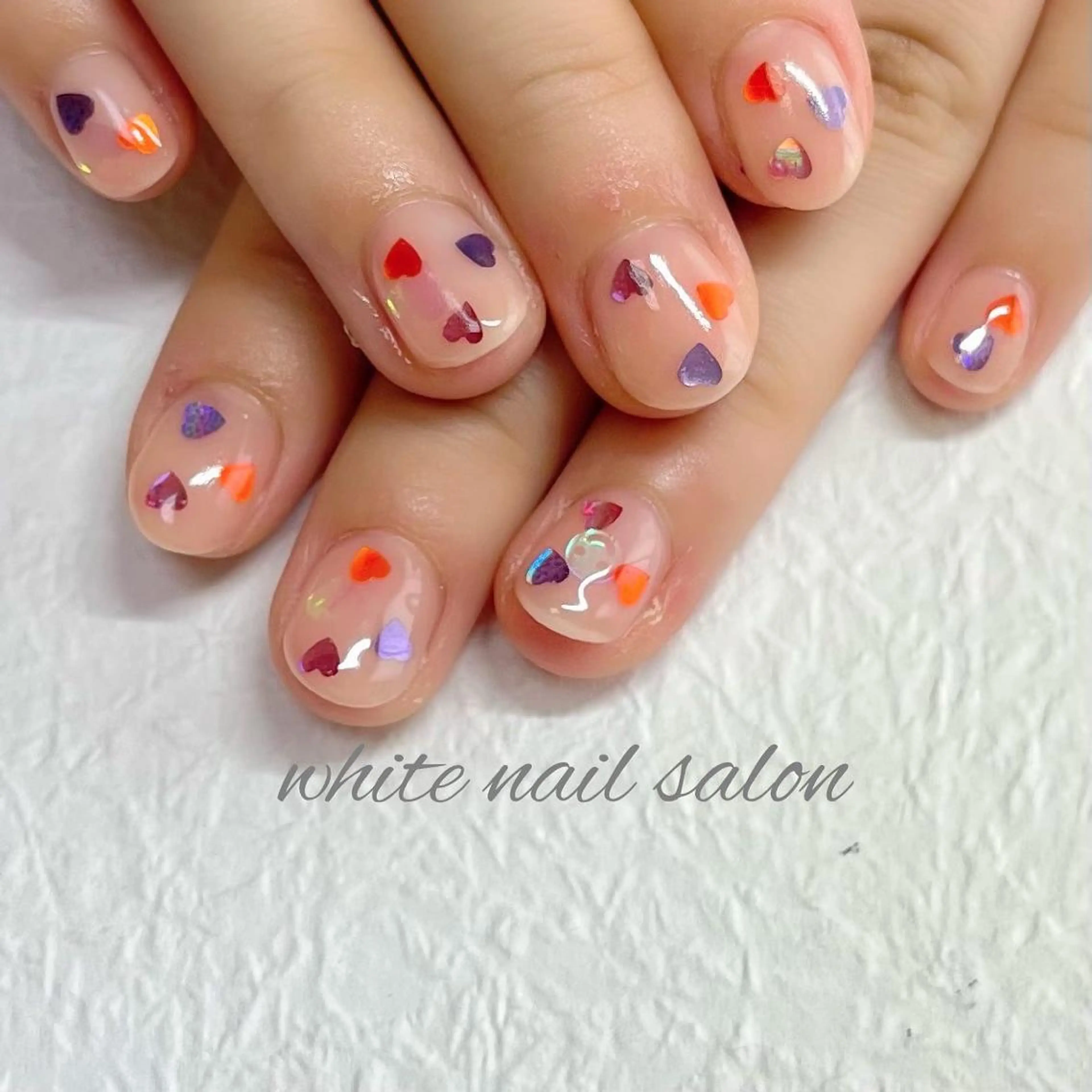 ネイル フットネイル ジェルネイル ハードジェル ラメ(グリッター) 持ち込み ハンドネイル white nail salonのネイルデザイン