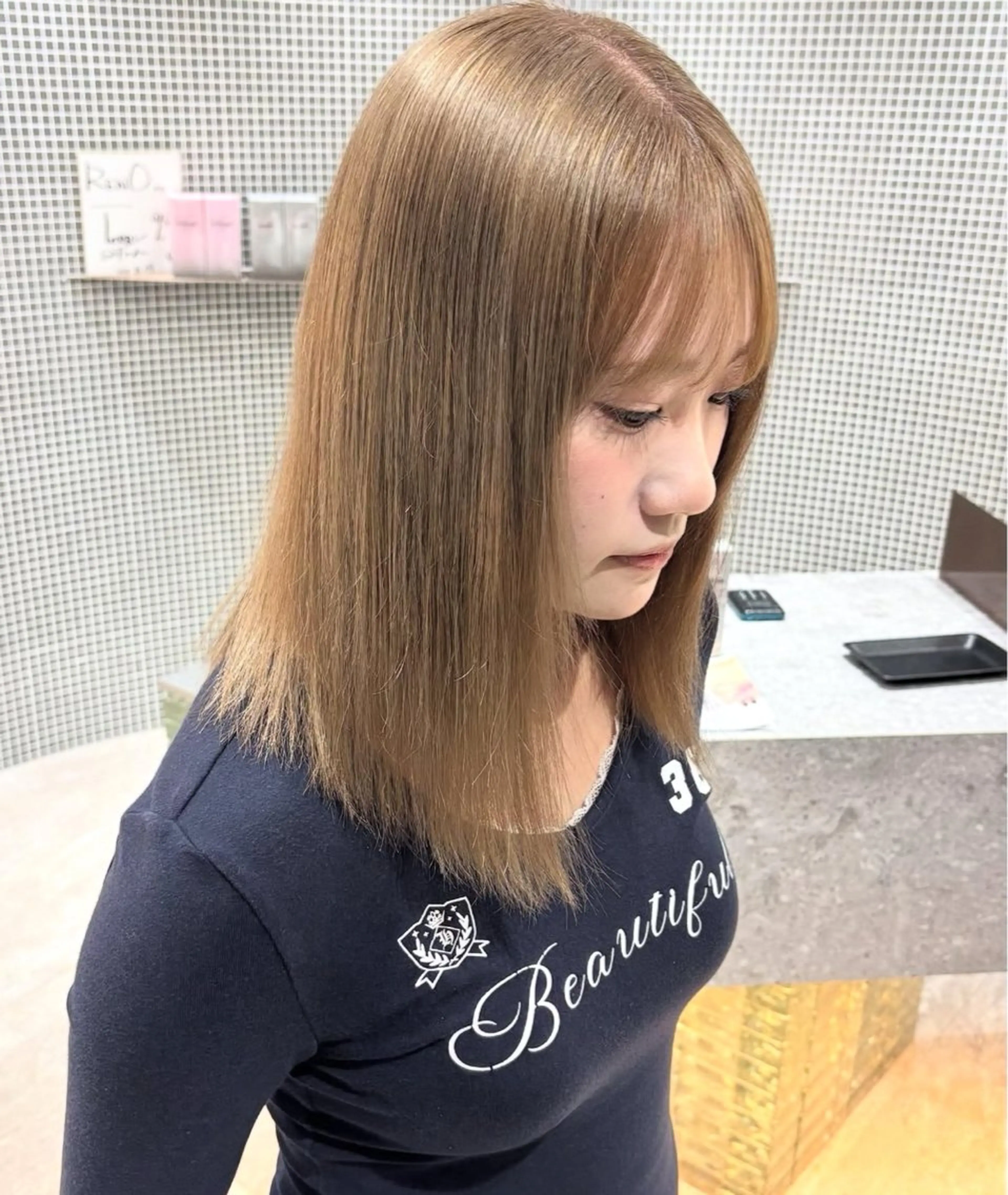 ミディアム カット ヘアカラー トリートメント RENO /櫻井 まおのヘアスタイル