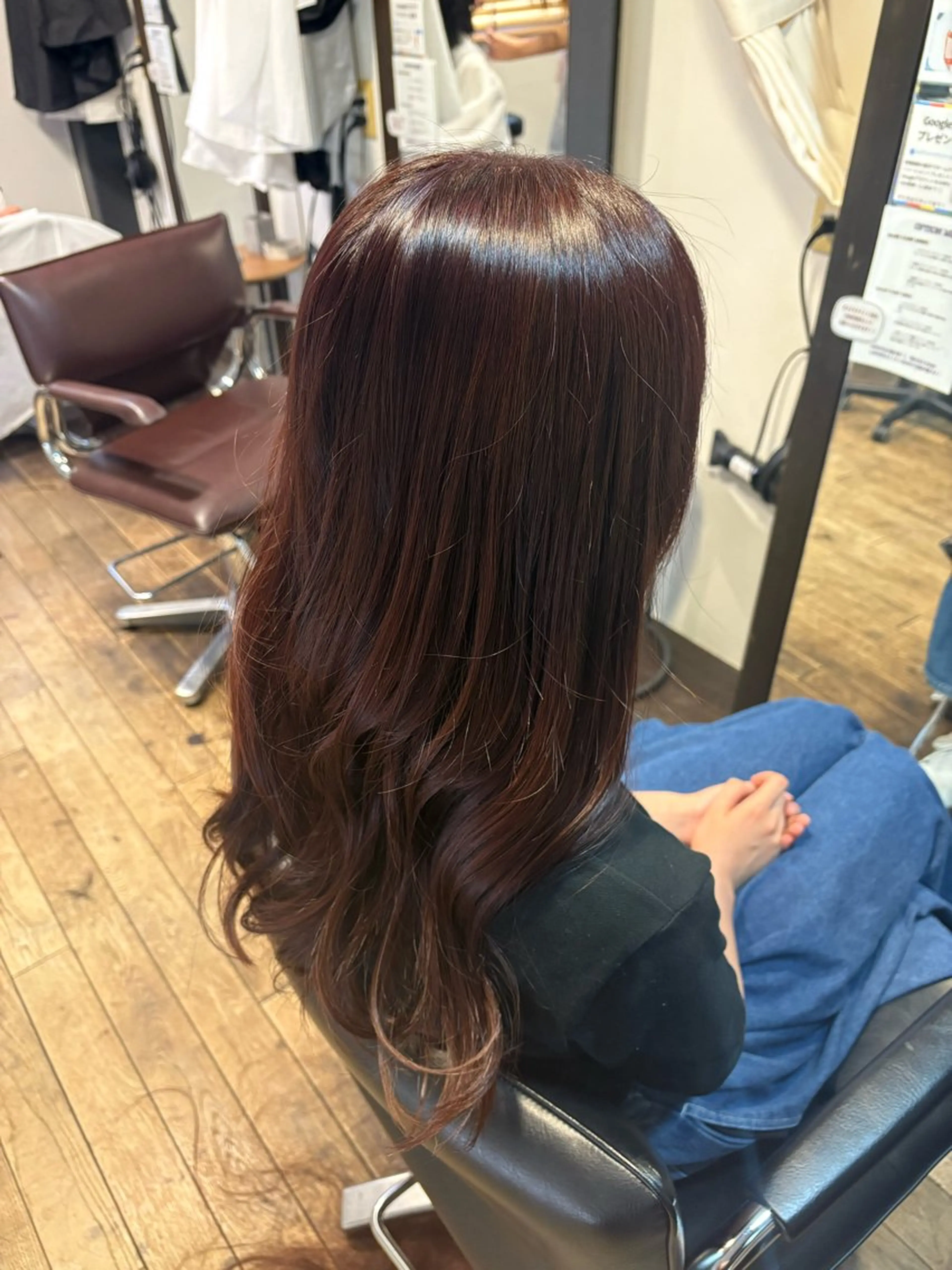 ロング カラー ラベンダーカラー ピンクカラー ピンクラベンダー 奥山 和奏のヘアスタイル