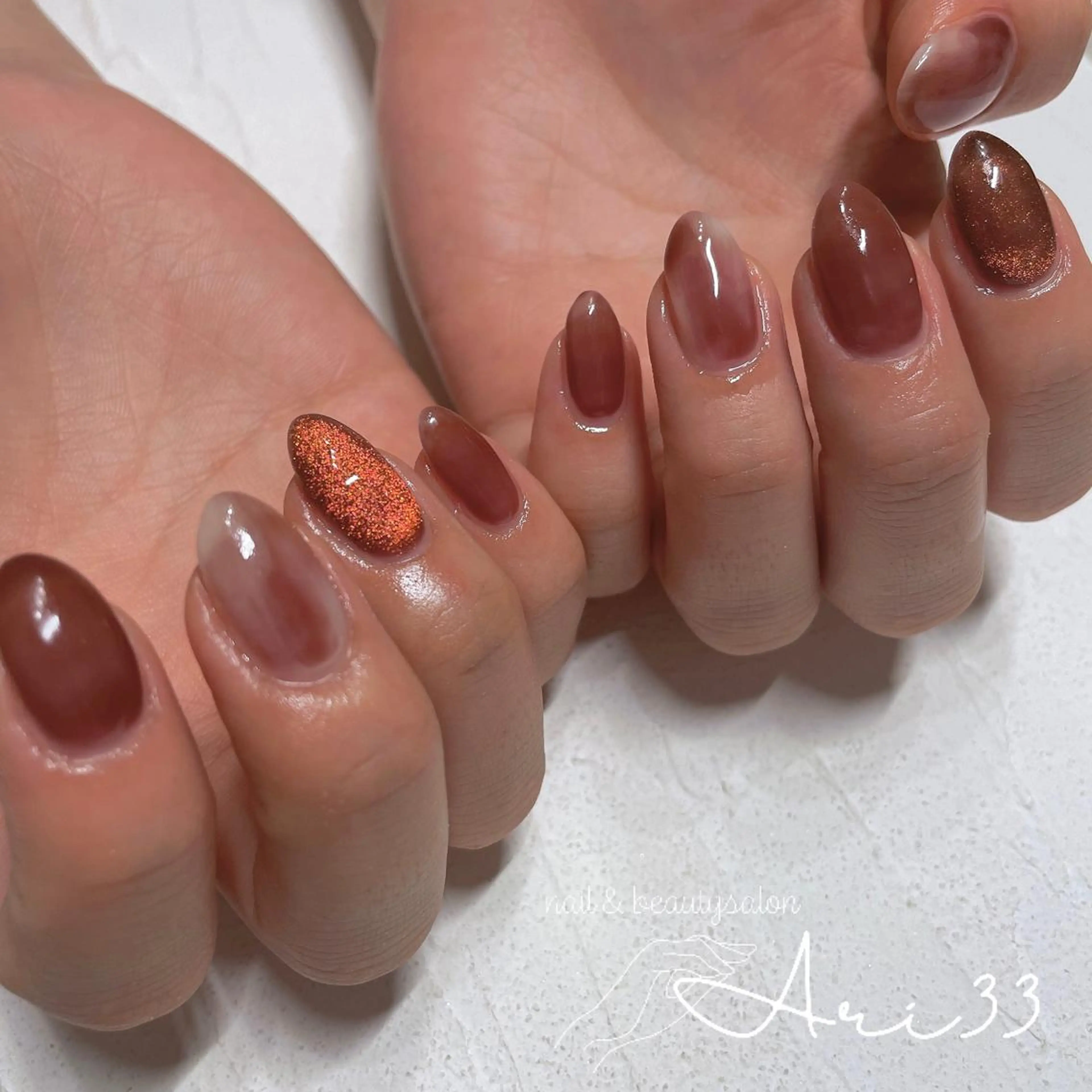 ネイル ハンドネイル プライベートサロン Ari33nailのネイルデザイン