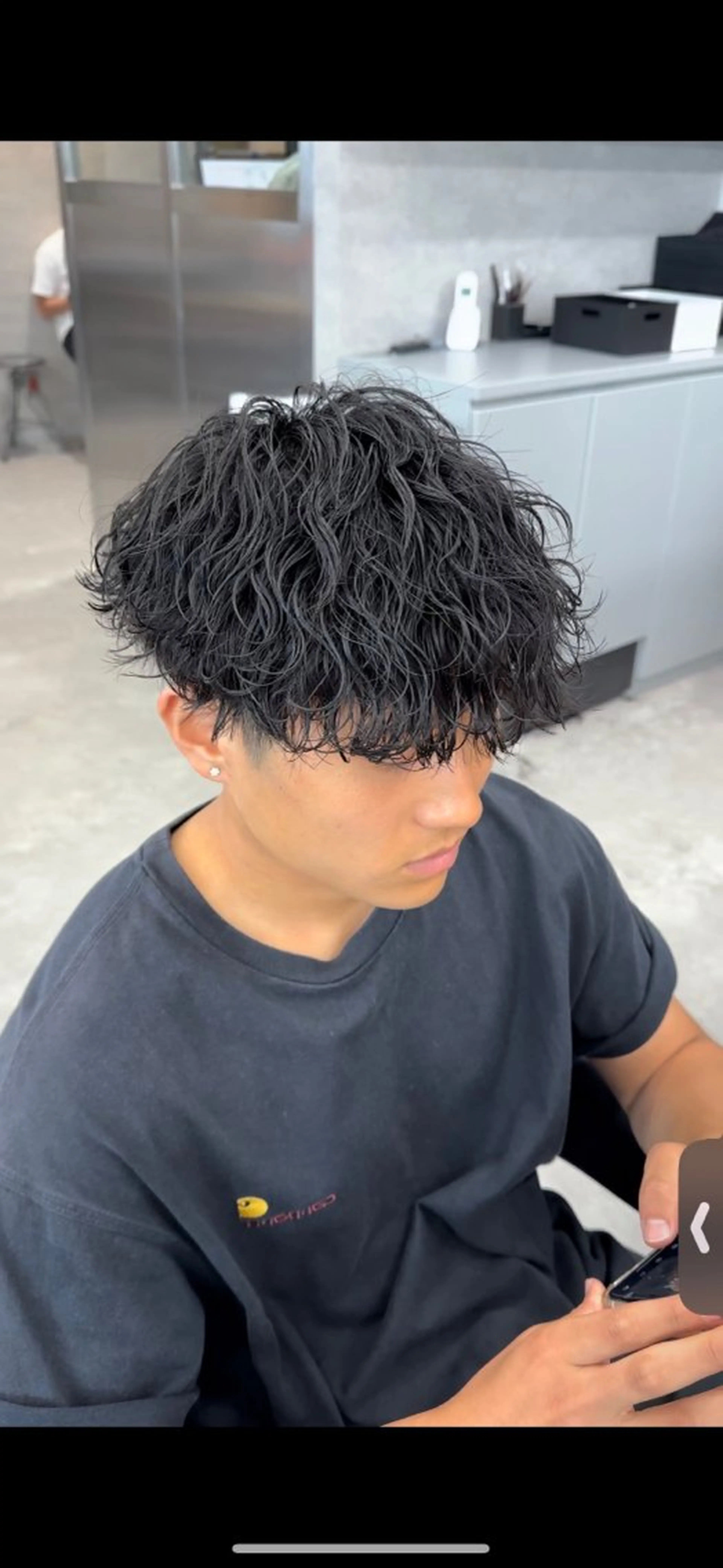 パーマ メンズ カット パーマ トリートメント ヘッドスパ ヘアセット イケメン製造機 🔥上原沙羅🔥のヘアスタイル