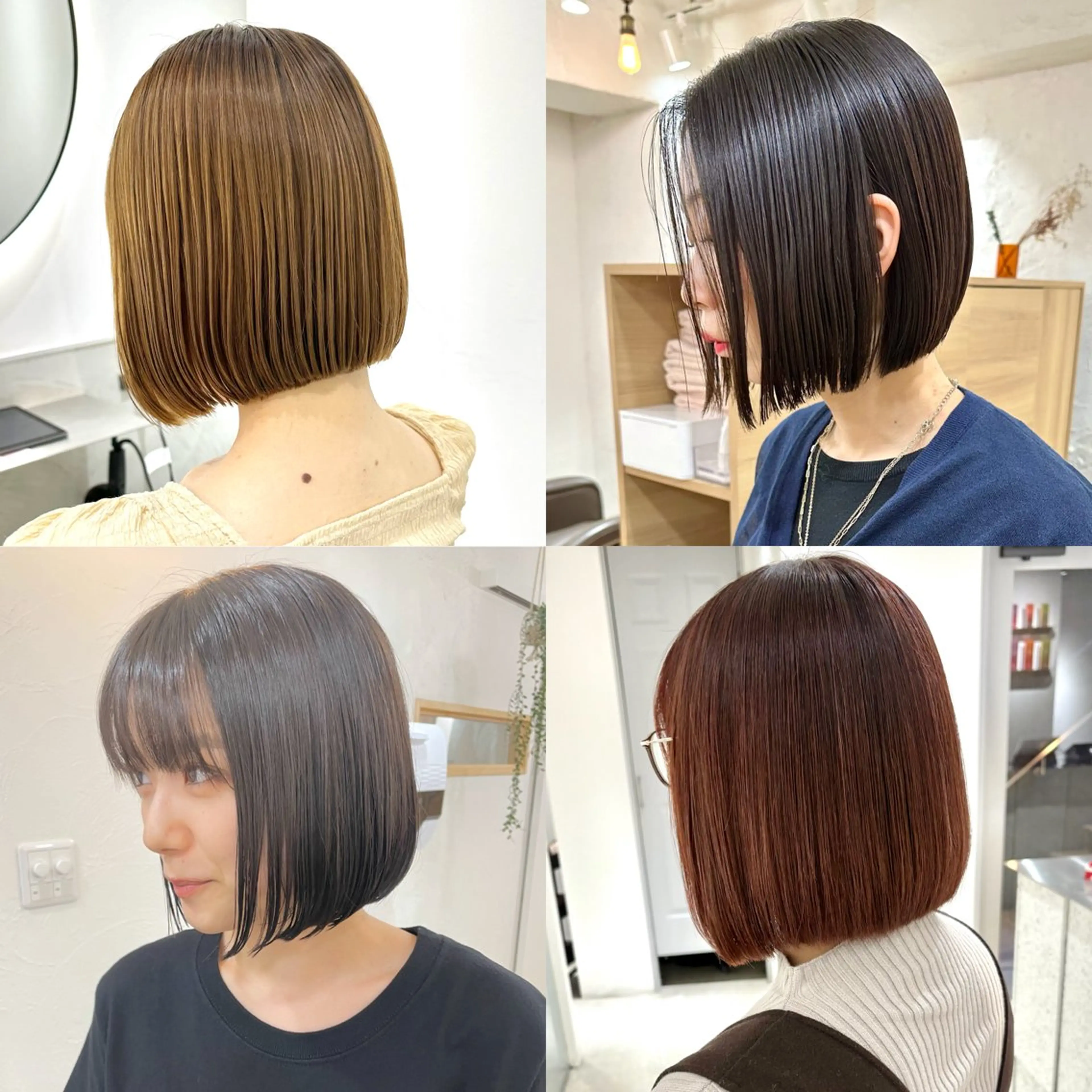 ショート カラー 髪質改善 縮毛矯正 トリートメント カット ヘアカラー 縮毛矯正 トリートメント 髪質改善・縮毛矯正 人気No.1💍本木のヘアスタイル